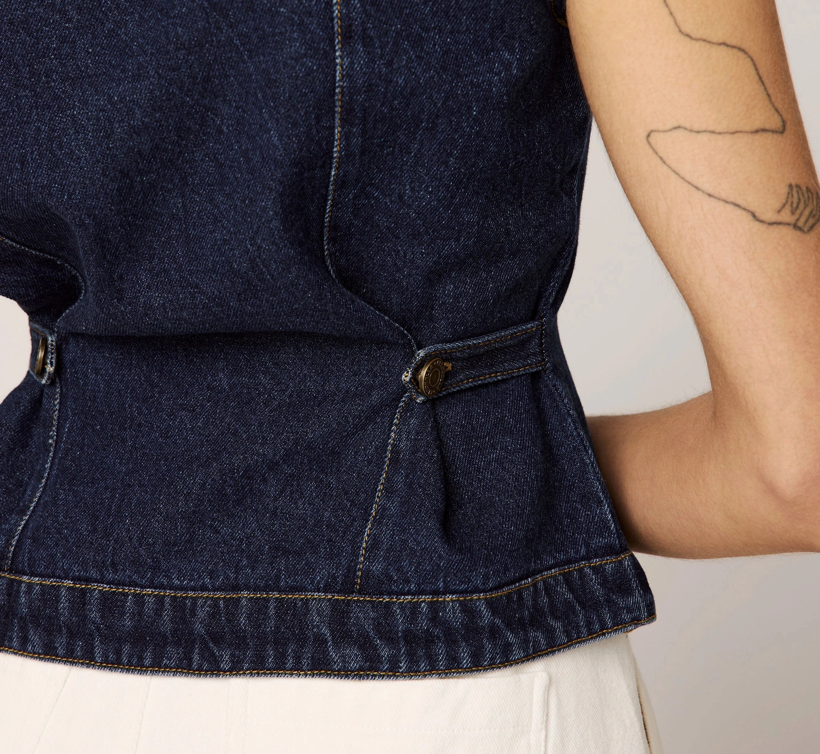 Odor Resistant Fabric Franka Vest | Dark Denim