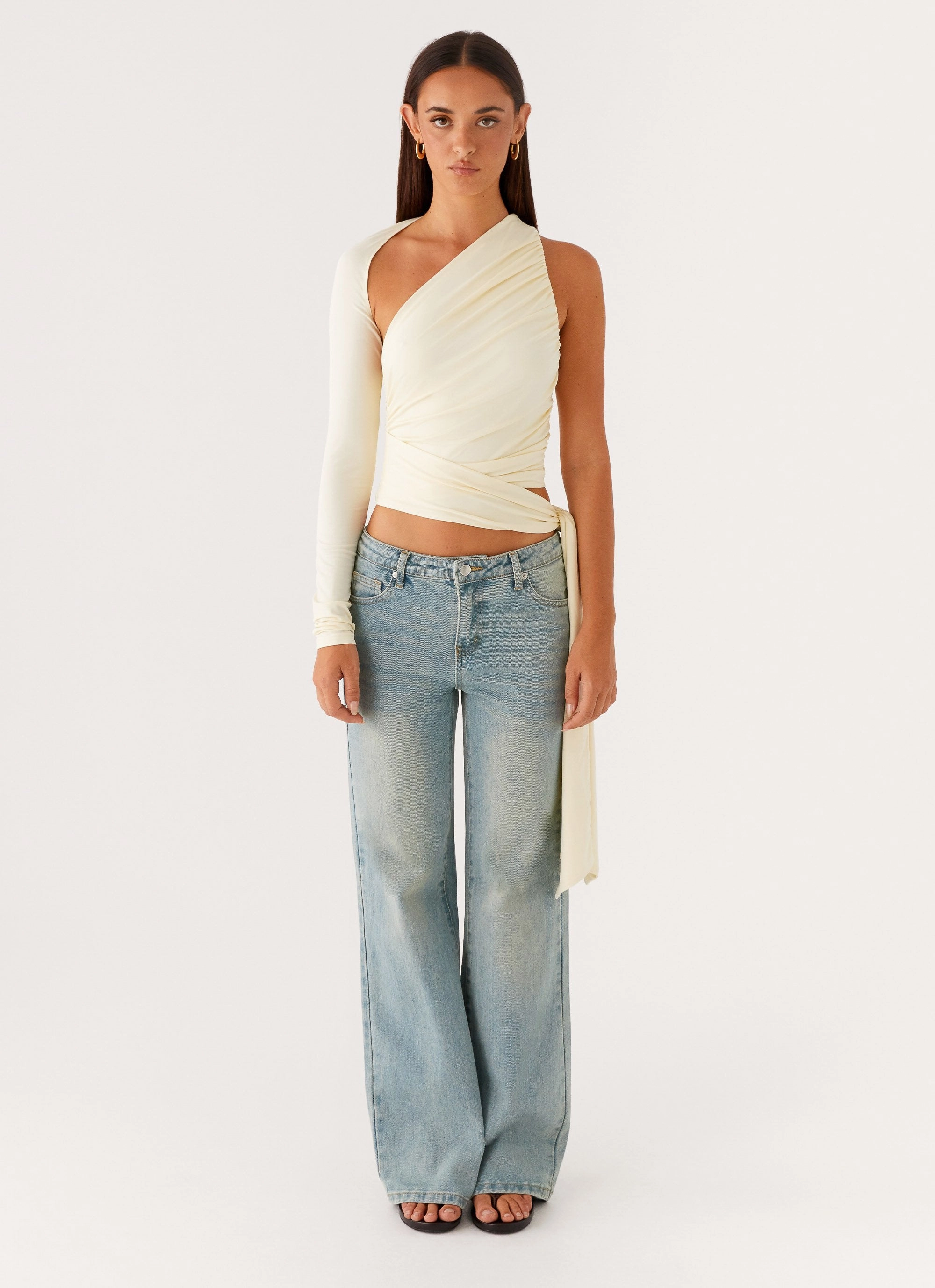 HypoallergenicMaterial Stain Resistant Treatment Merryn Top - Pale Yellow