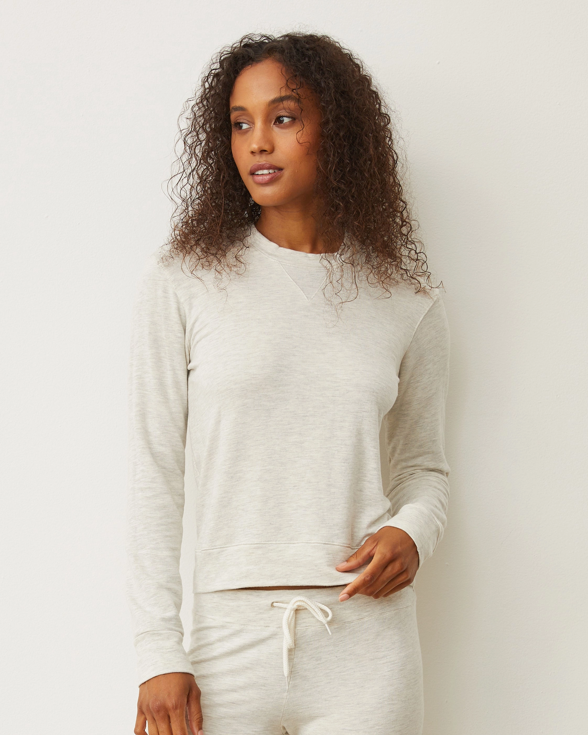 Supersoft Crew Neck Sweatshirt HighStretch Active Look