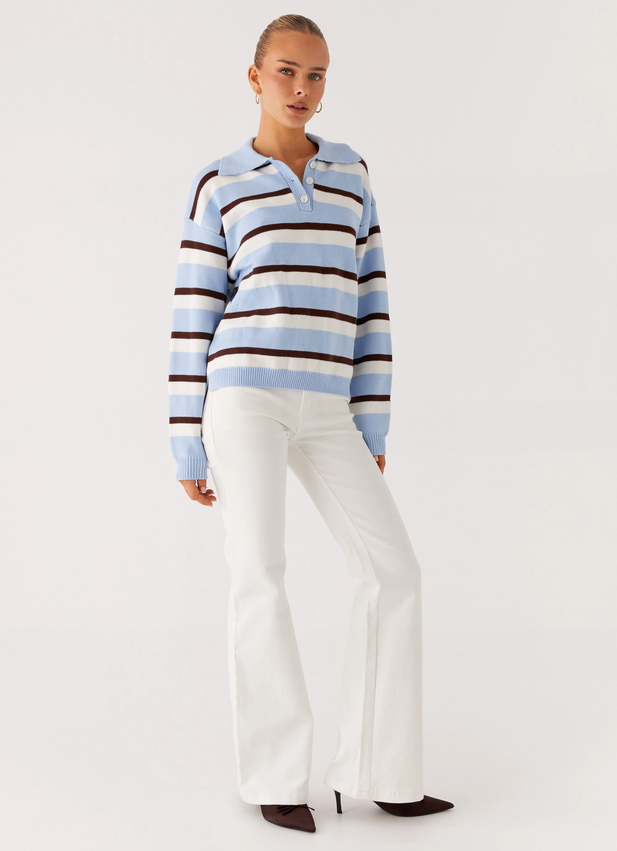 Aldo Bootleg Jeans - White Ultra Soft Rubberized Hem