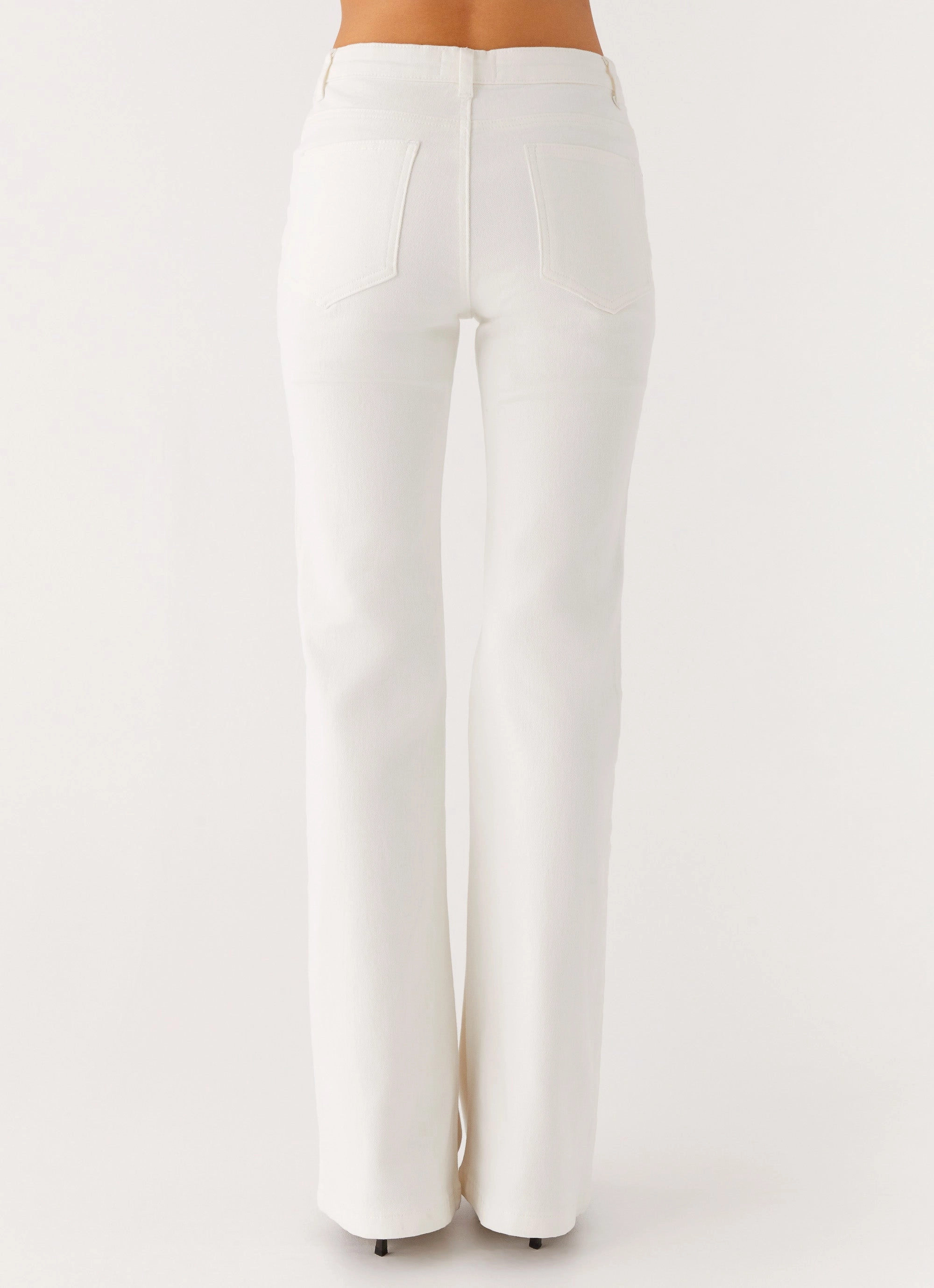 Aldo Bootleg Jeans - White No Fuss Fit Relax Fit Design