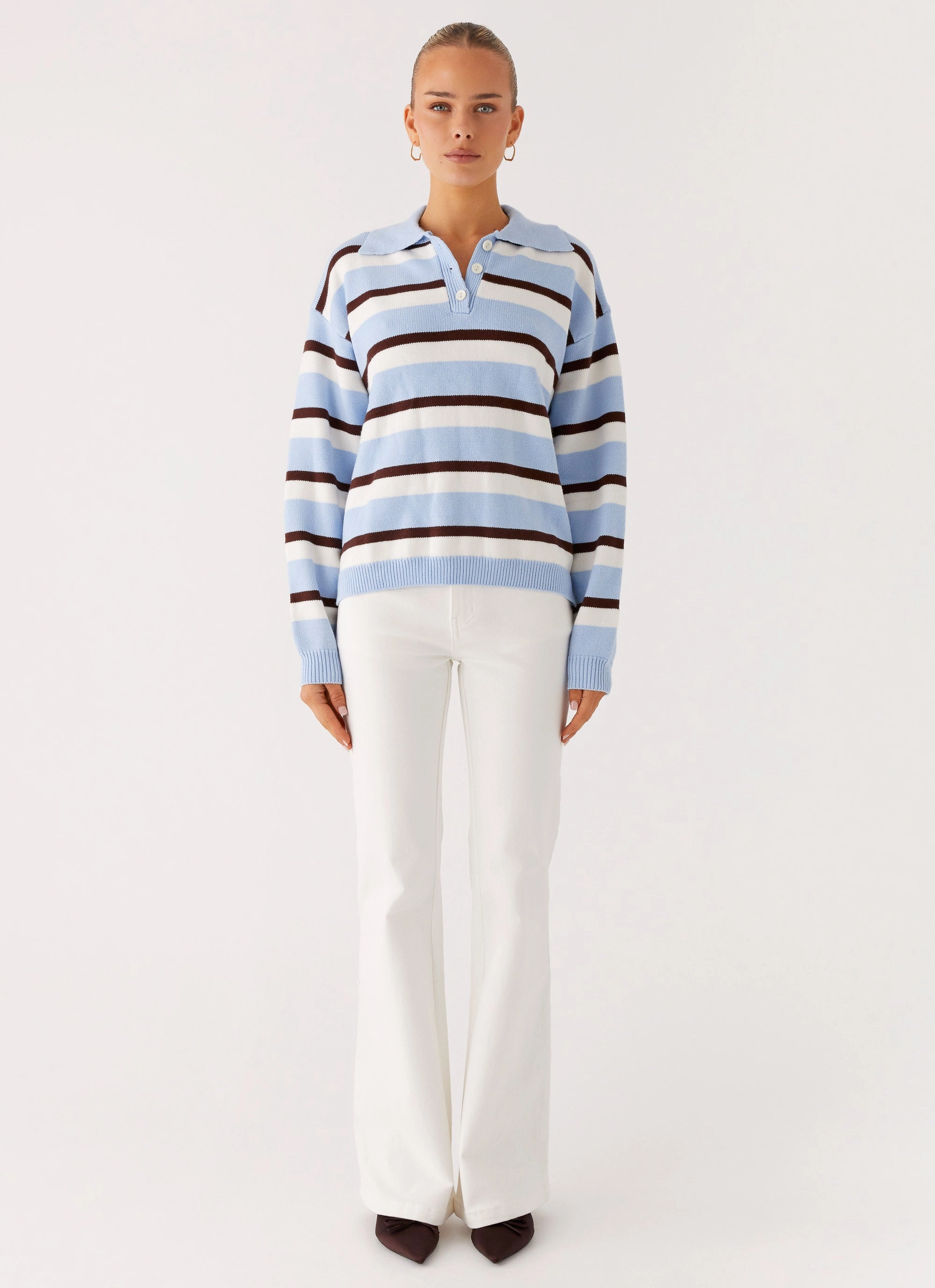 Elasticized Cuffs Non Irritating Tags Aldo Bootleg Jeans - White