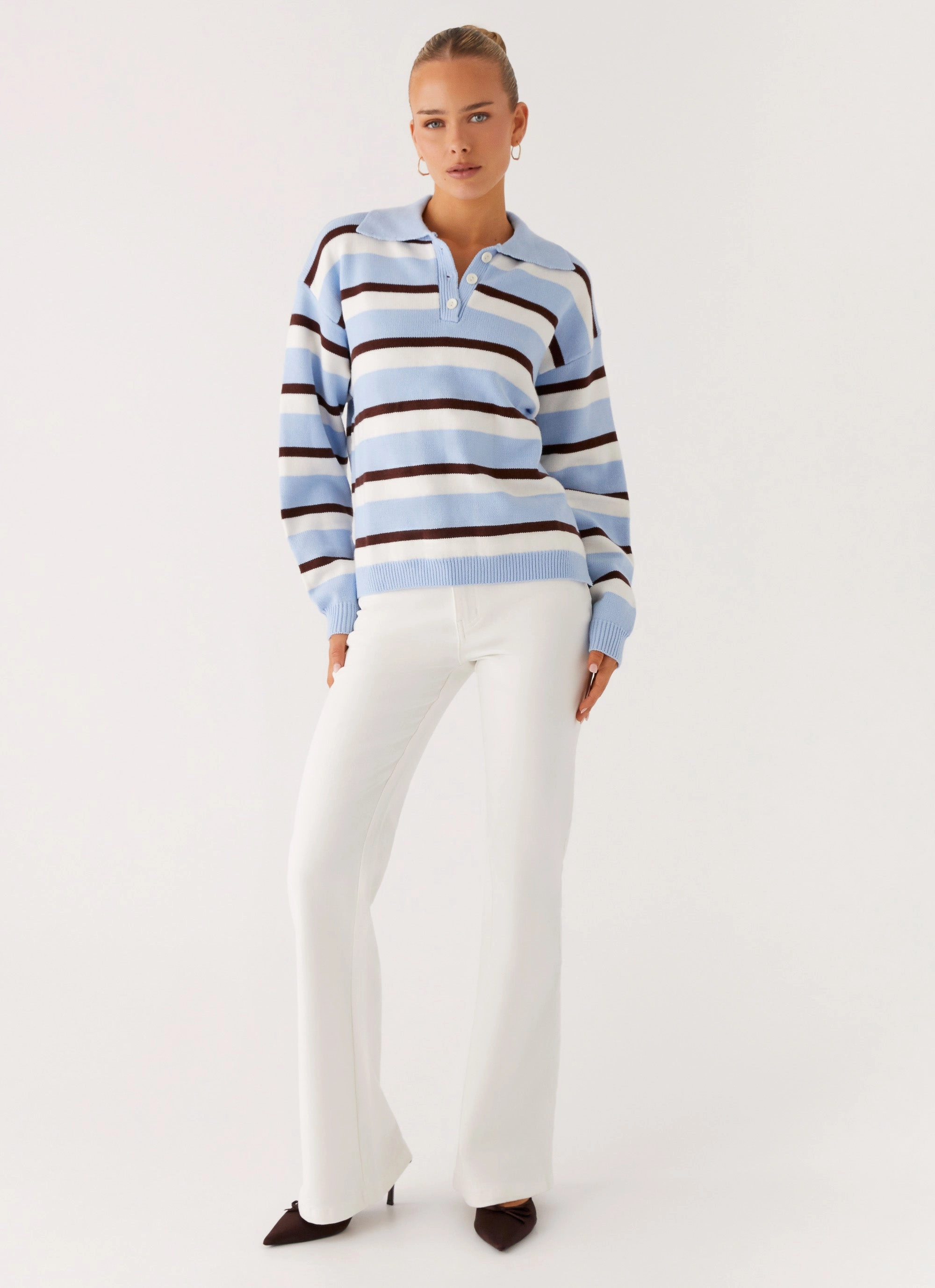 Aldo Bootleg Jeans - White Chic Vibe