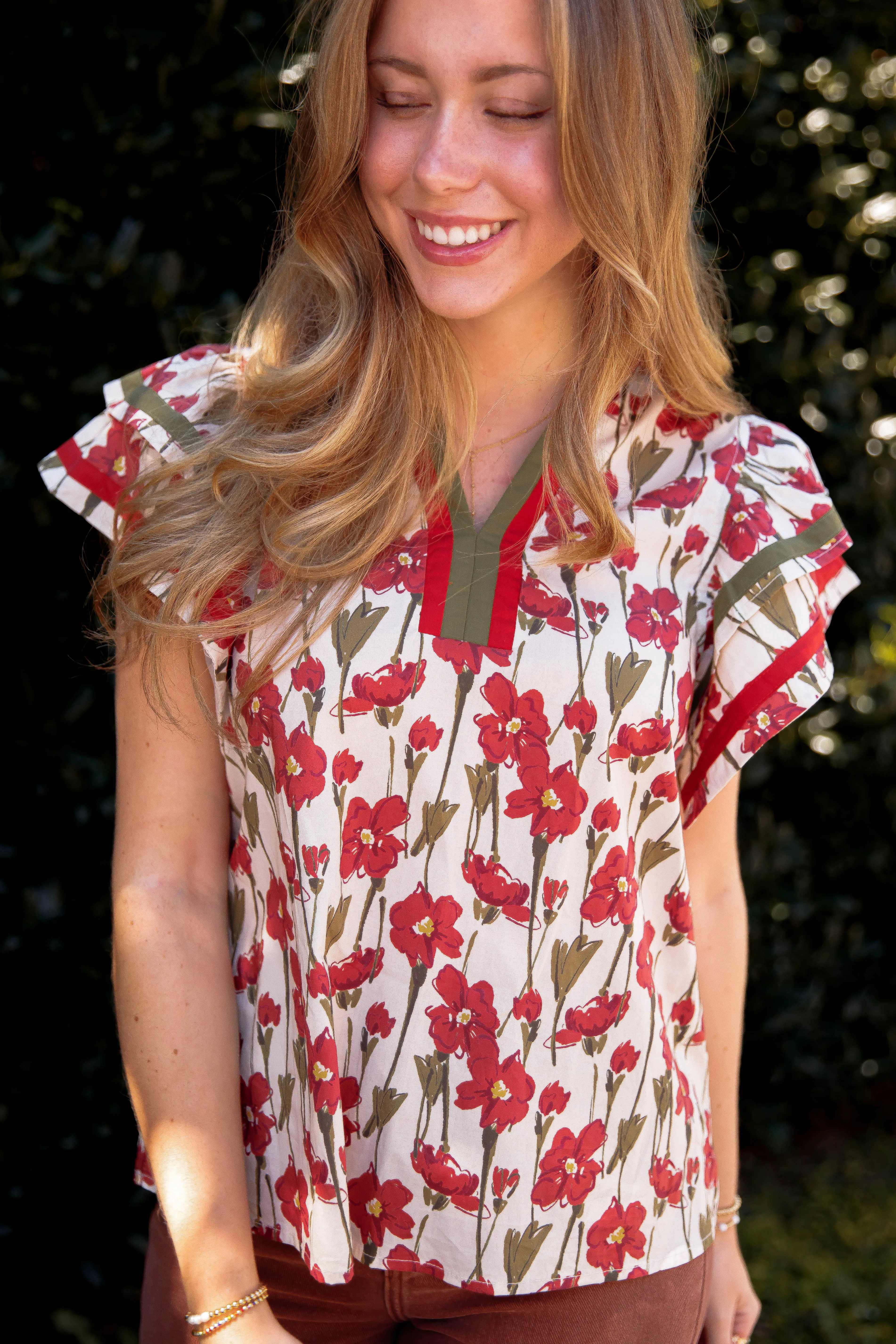 Tear Resistant Fiber Blend Gentle On My Mind Blouse