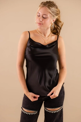 AntiStatic Lining One Less Worry Top-Black Microfiber texture One Less Worry Top-Black