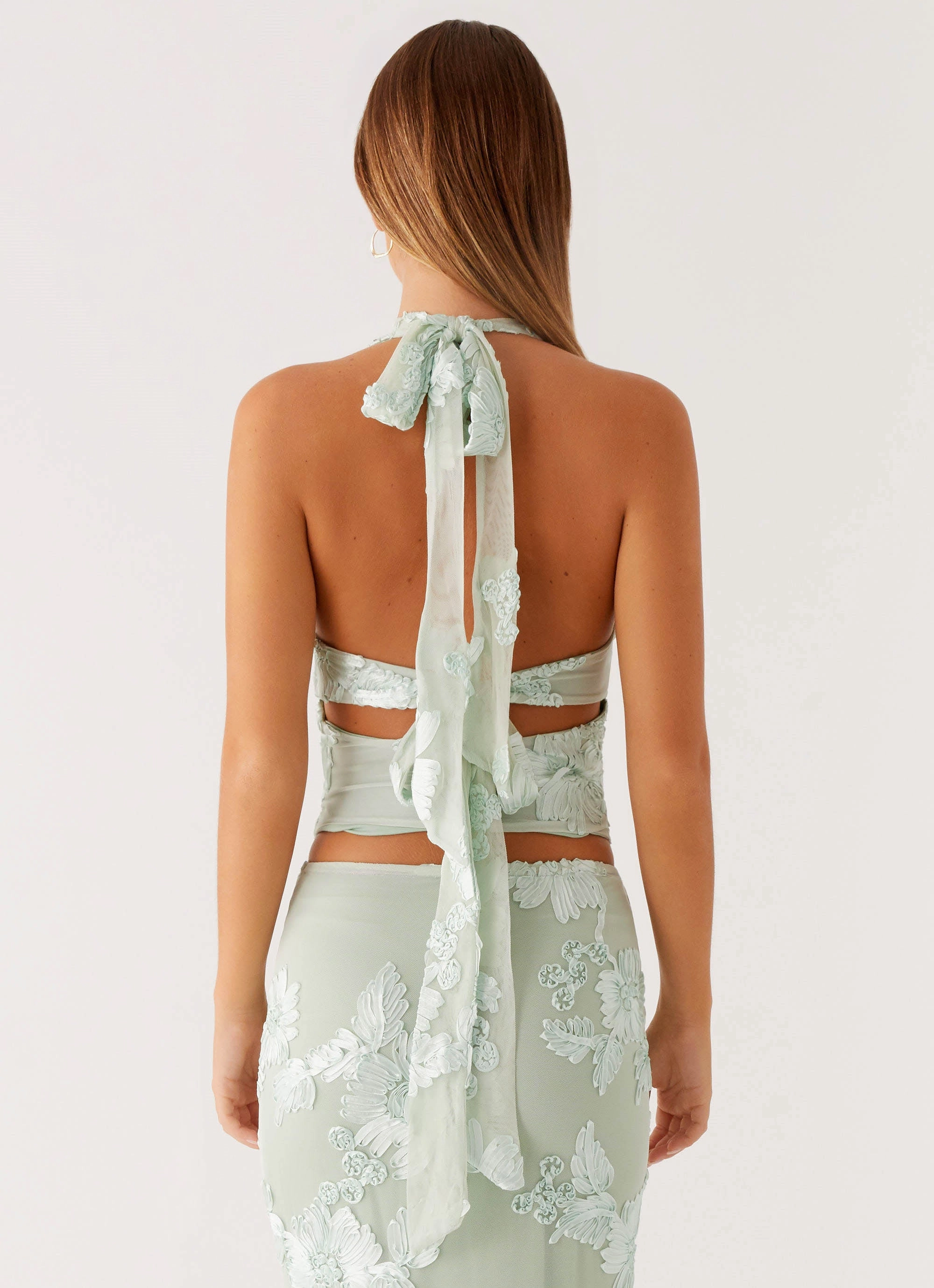 Radiate Halterneck Top - Sage Versatile Shirt Quick Dry Tech