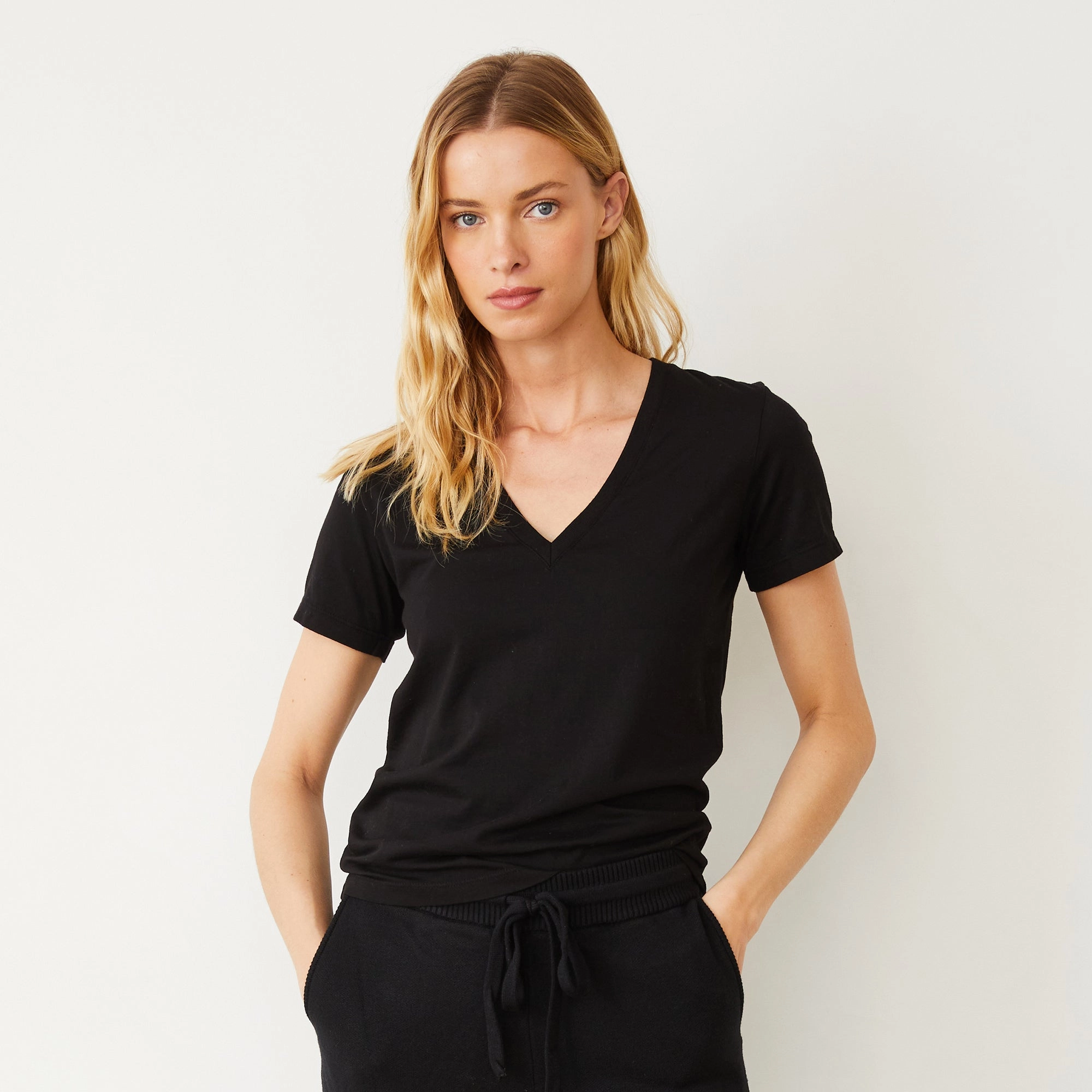 Basic V Neck Tee LowMaintenance