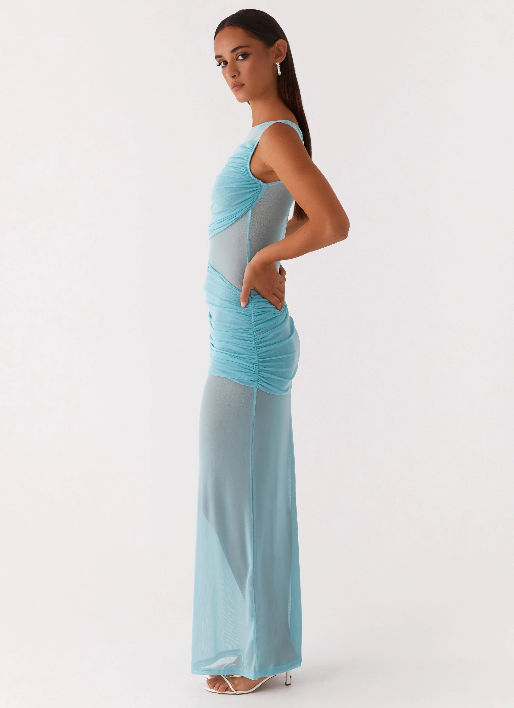 All-season Apollo Maxi Dress - Aqua