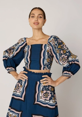 April Top | Floral Anise Upcycled Material Innovation April Top | Floral Anise Multipurpose Design