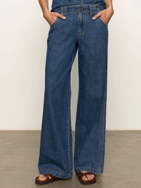 Arden Wide Leg Jeans Perfect Storm Quick Dry Material Arden Wide Leg Jeans Perfect Storm Body Fit