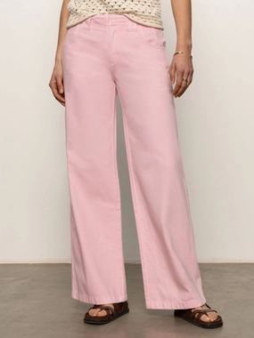 Arden Wide Leg Jeans Washed Cherry Blossom Fit Design Arden Wide Leg Jeans Washed Cherry Blossom Belt loops Stretchable Fit