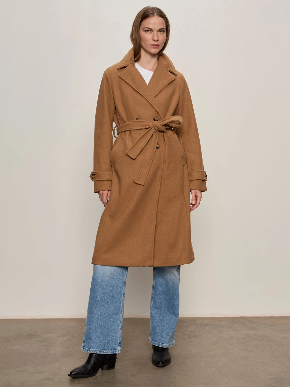 anniversary Aria Wrap Coat Camel