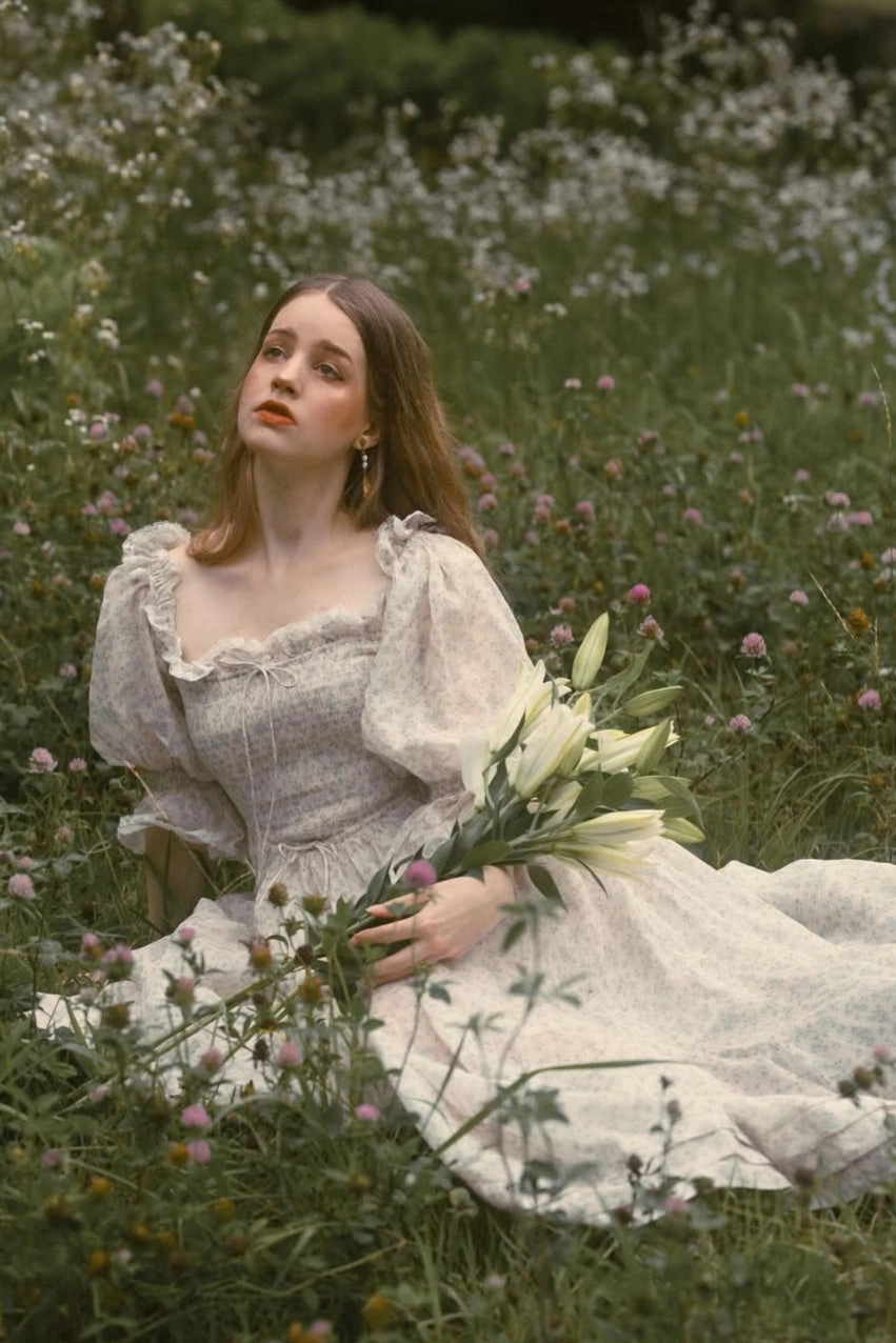 Ariana 17 | smocking fairy floral dress AbrasionResistant Rugged Style