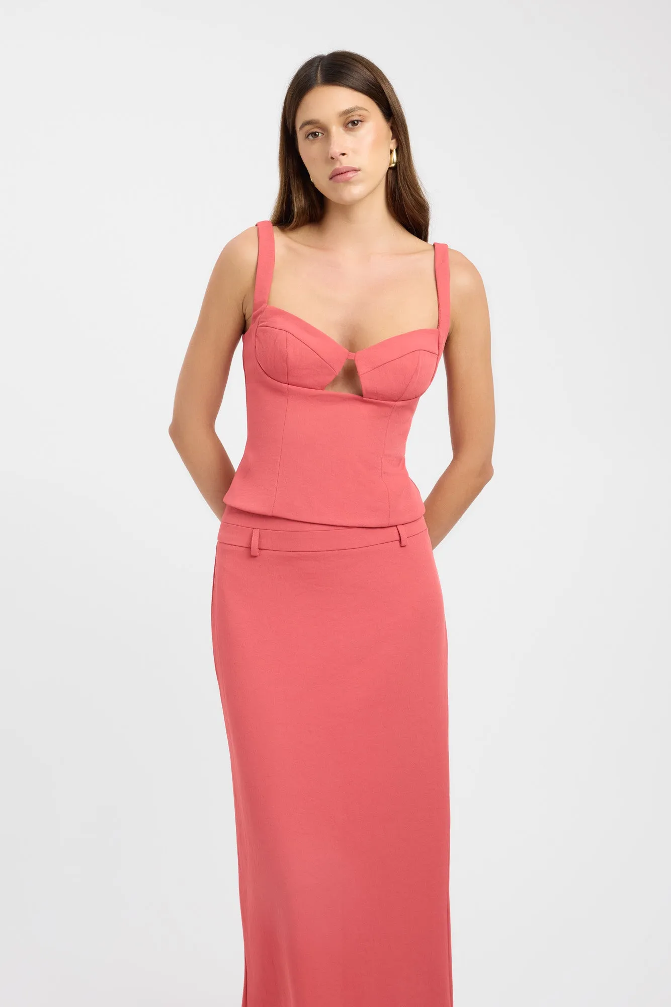 Comfort Waistline Vibrant color Ariel Low Rise Maxi Skirt