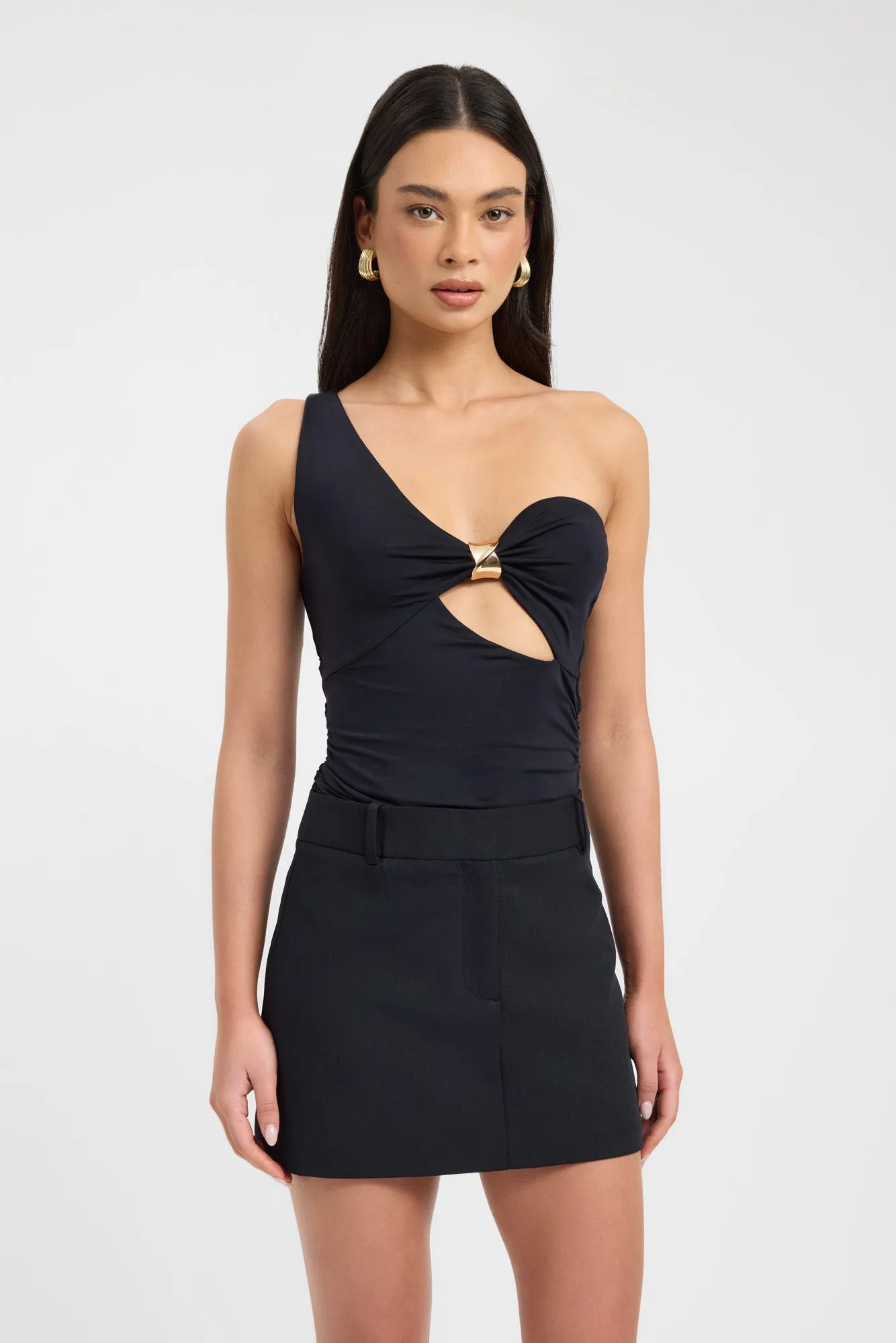 Ariel Low Rise Mini Skirt Year Round Style Rolled Hem