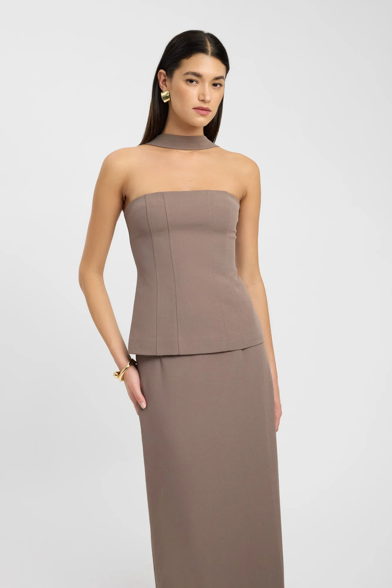 Ariel Midi Skirt Simple Flow Comfort Wear