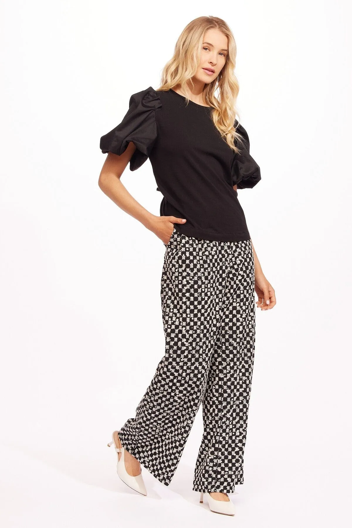 Comfort Waist Cozy Design Arten Pant - Moonflower