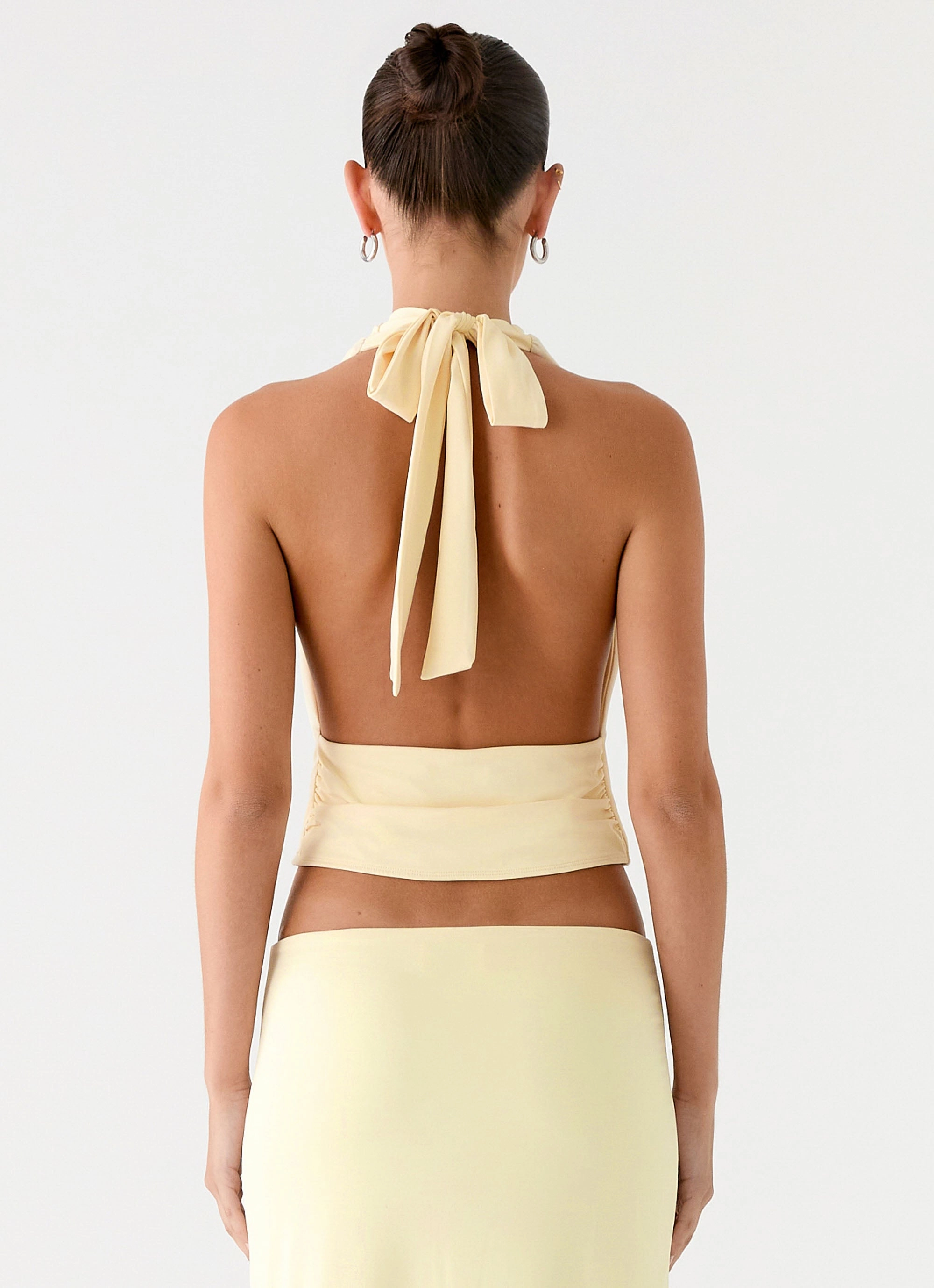 NonChafingTrim AdvancedAirflowChannels Ashi Cowl Top - Yellow