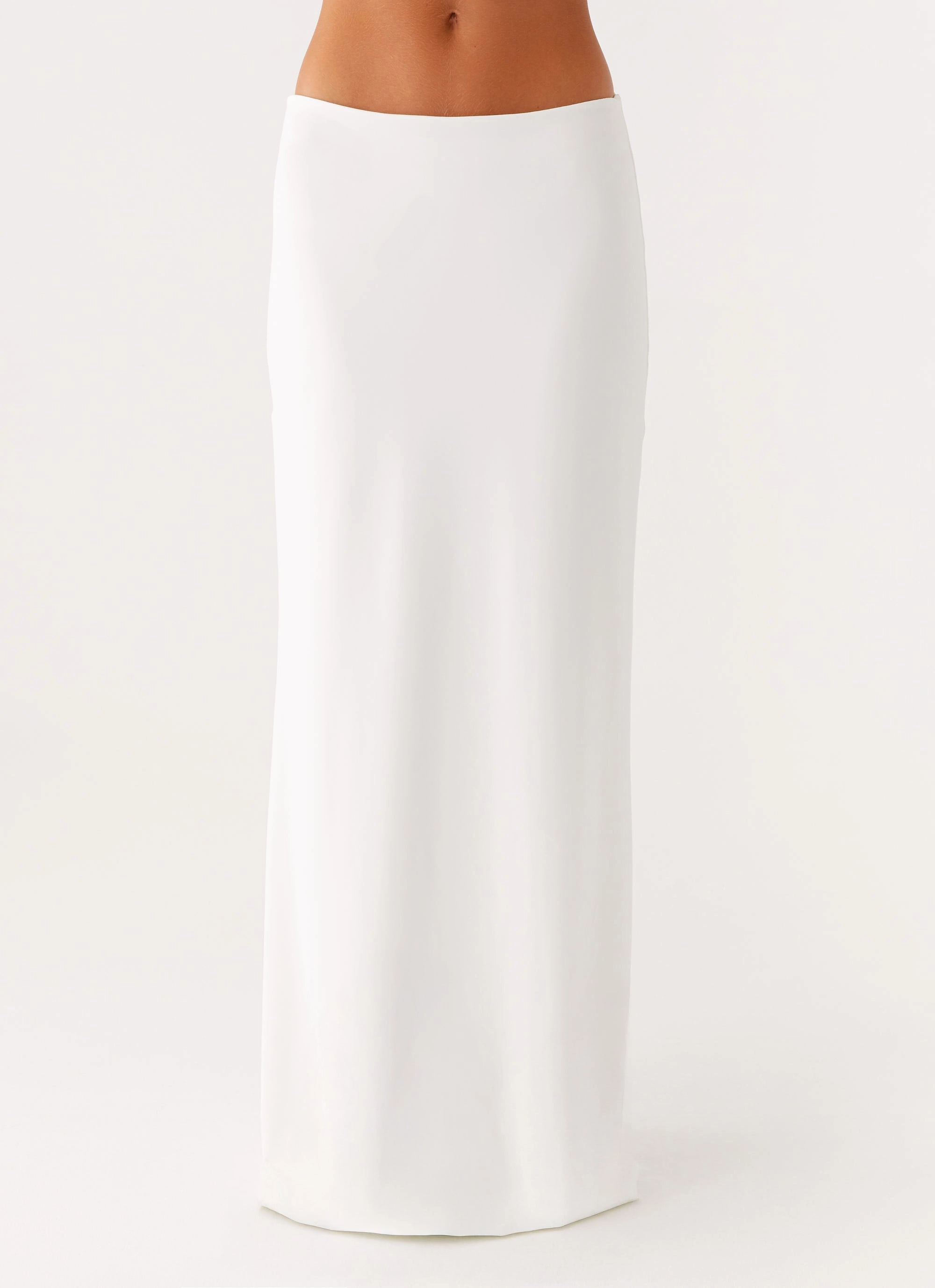 Quick-Dry Fabric Street Style Ashi Maxi Skirt - White