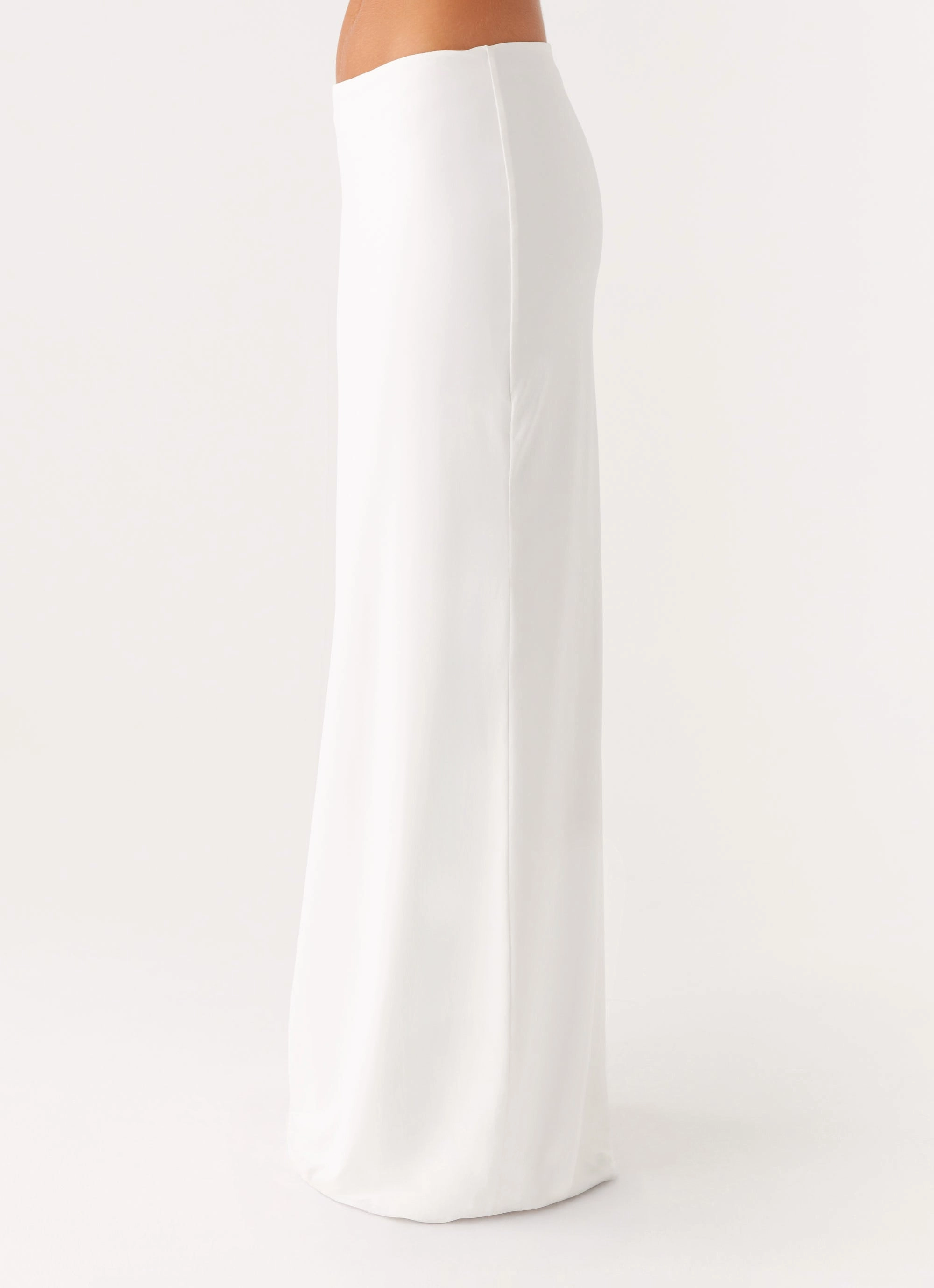 Ashi Maxi Skirt - White Comfort Wearable Lightweight Feel