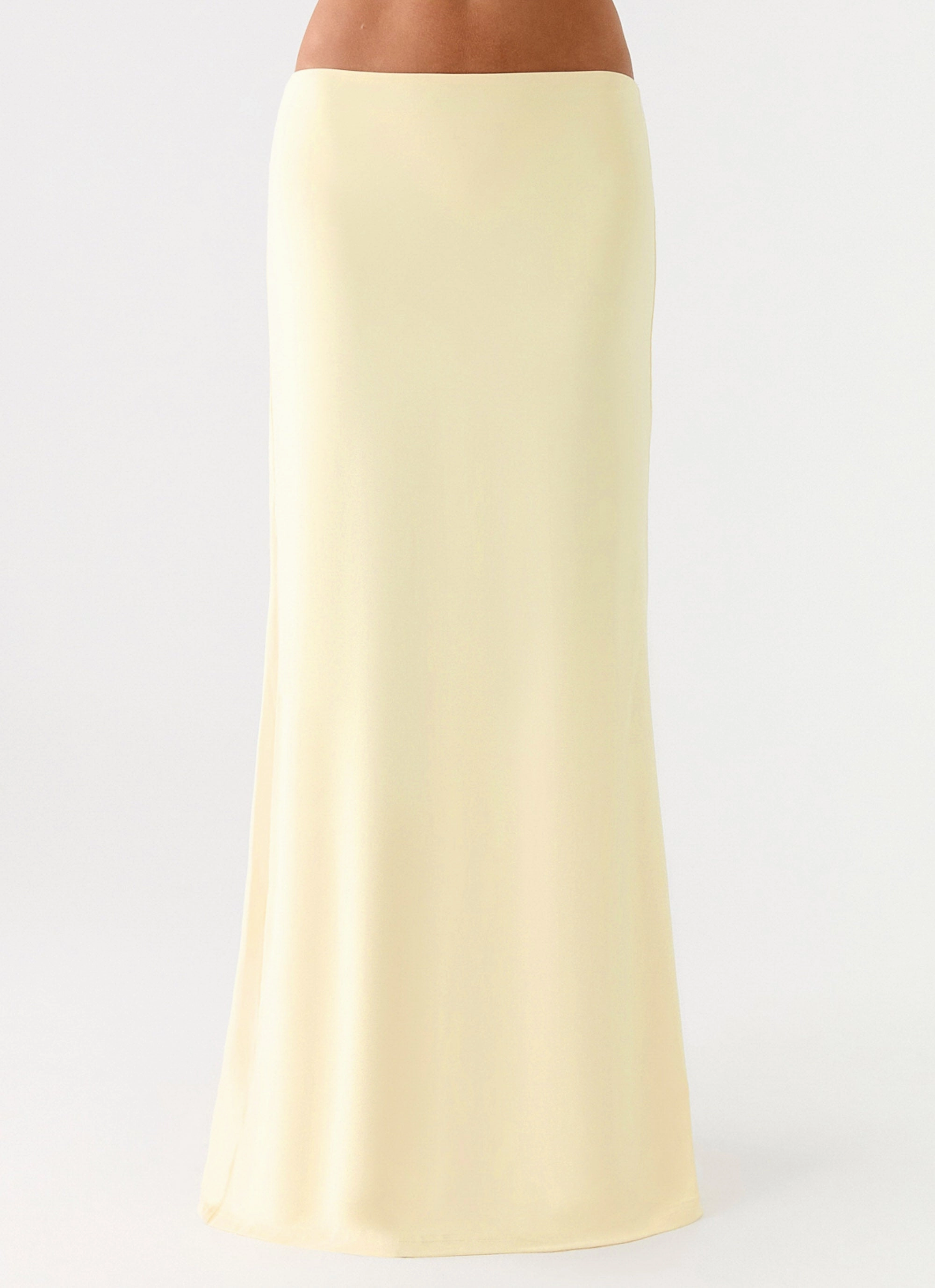 Ashi Maxi Skirt - Yellow Fringe Detail light feel