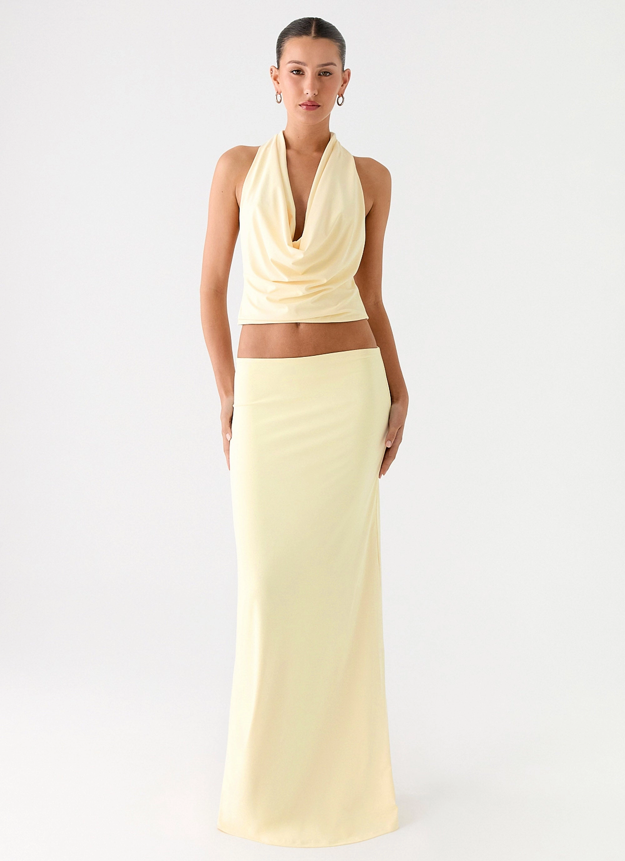 muted tone Ashi Maxi Skirt - Yellow