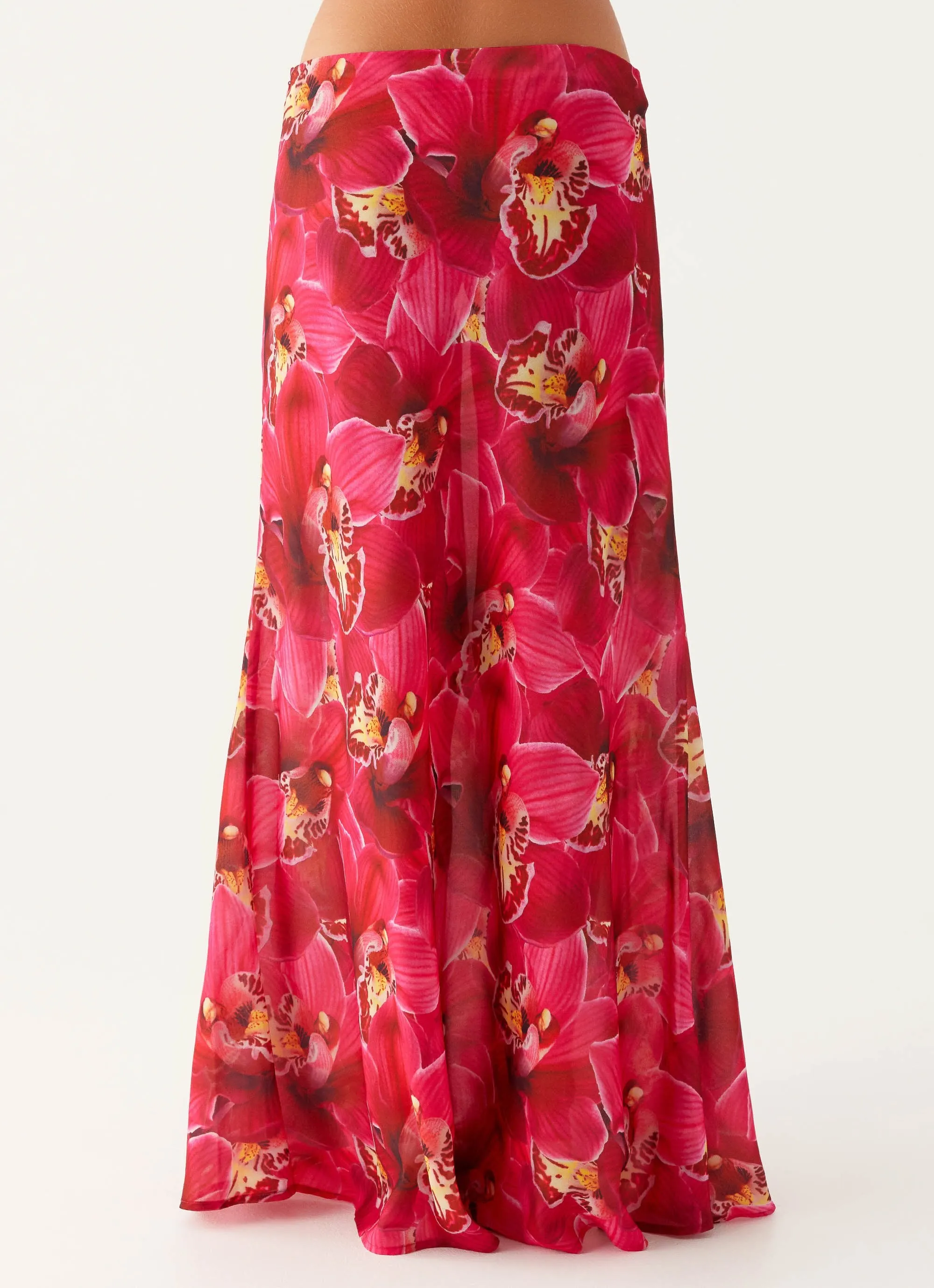 Core Comfort Ashley Maxi Skirt - Orchid Pink