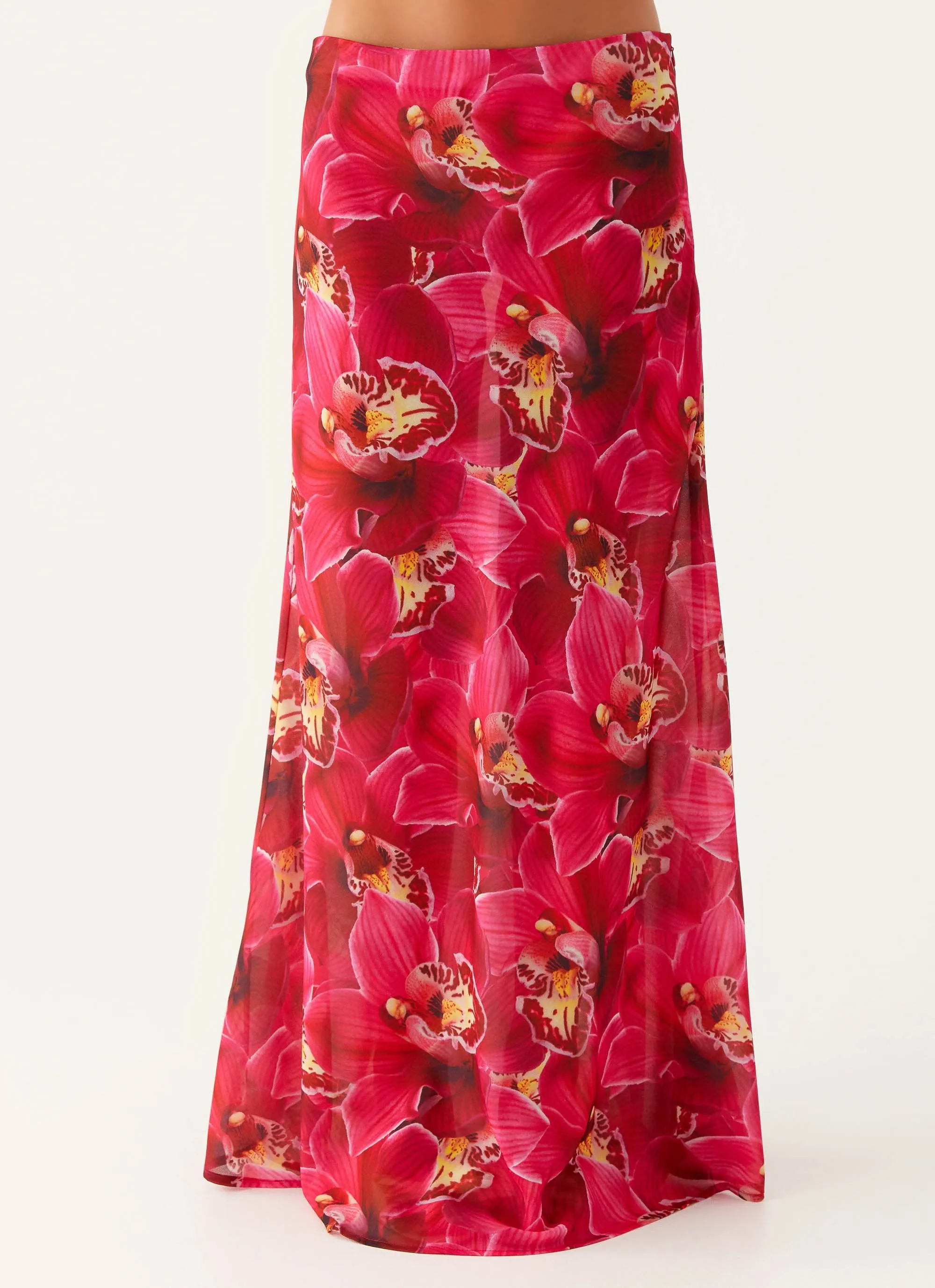 Ashley Maxi Skirt - Orchid Pink Layering Comfort
