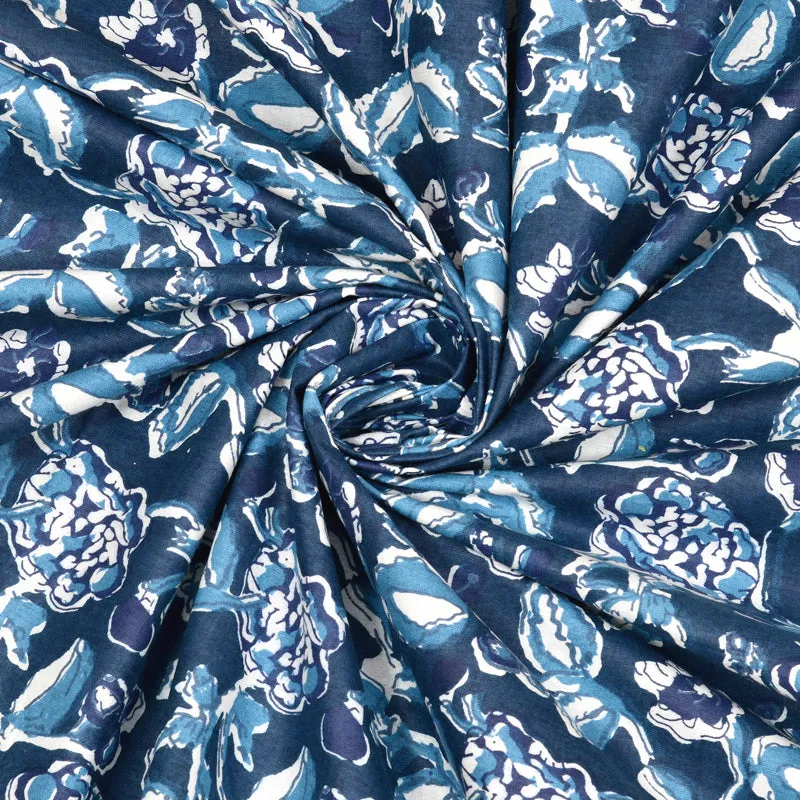 Asin Floral Bedding Set - Blue