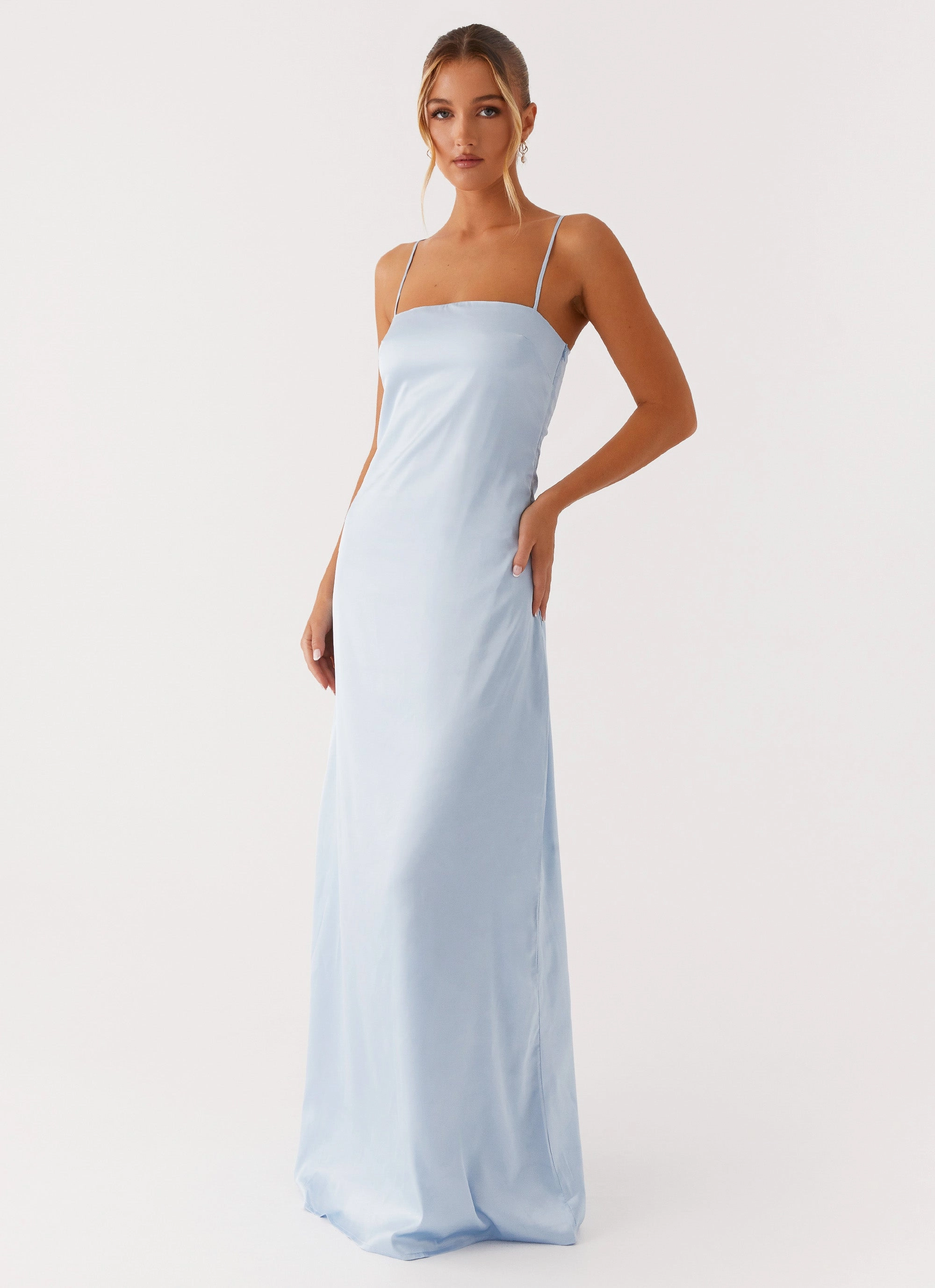Seasonal Fit Aster Bloom Maxi Dress - Blue