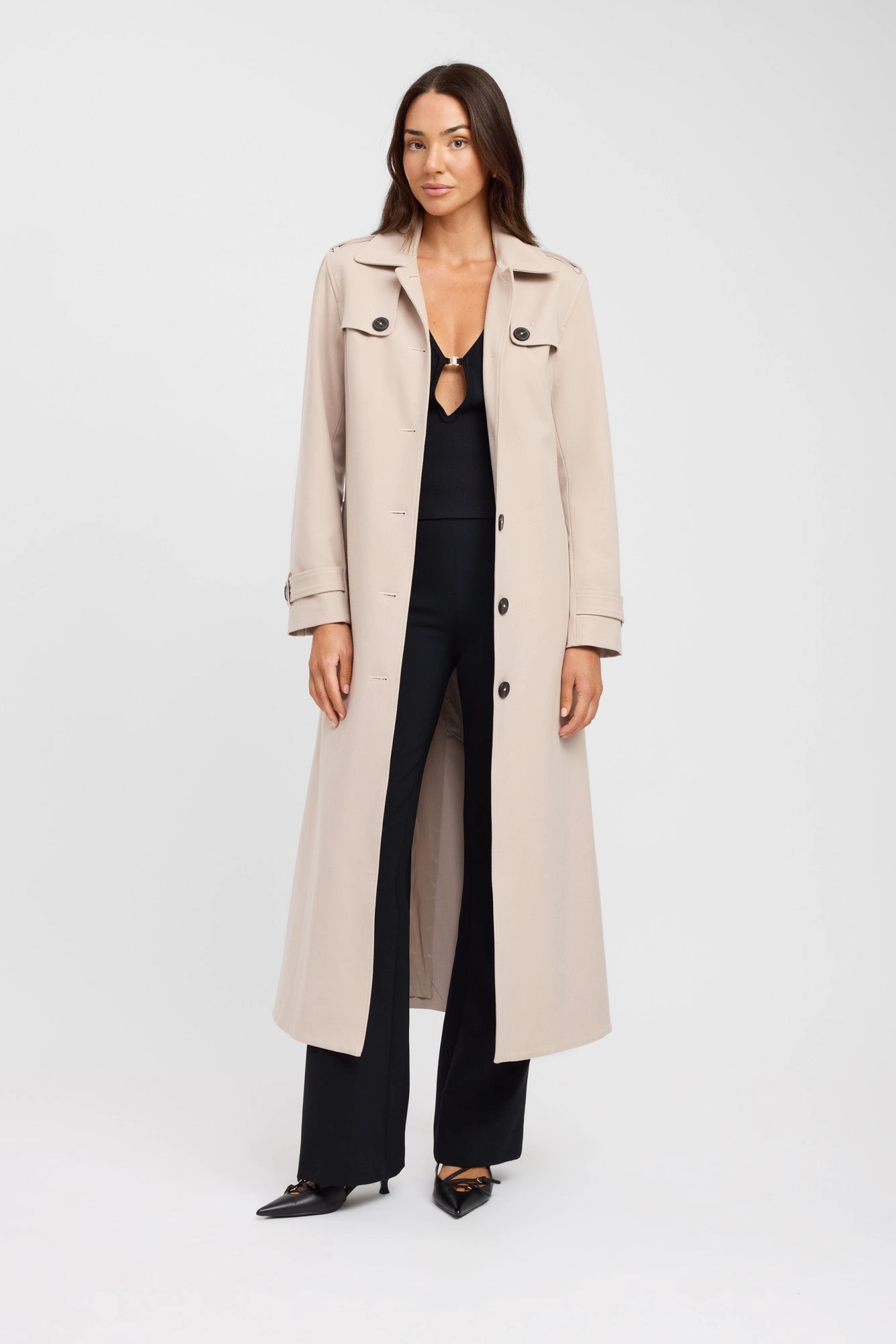 Unisex Appeal Berlin Button Trench
