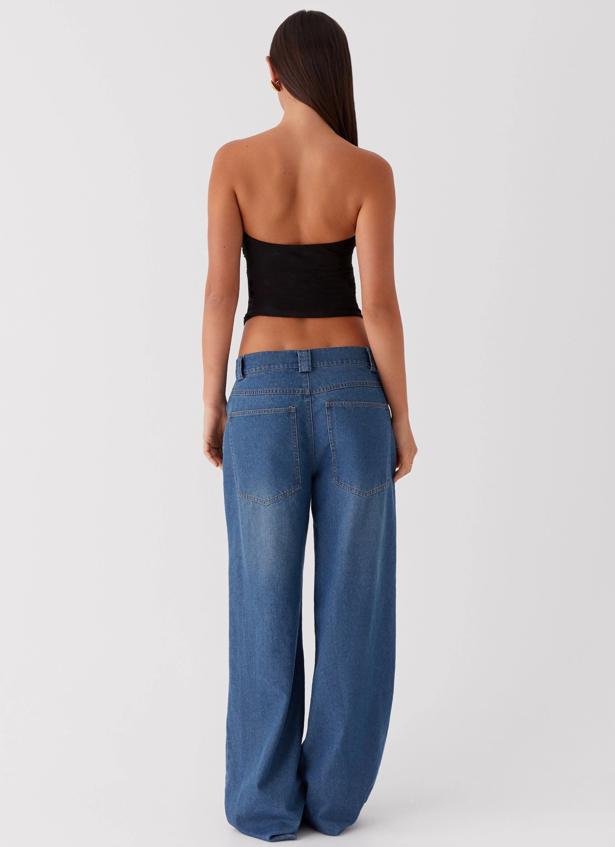 Flowy Tunic MinimalistCut Sunlight Cascade Top - Black