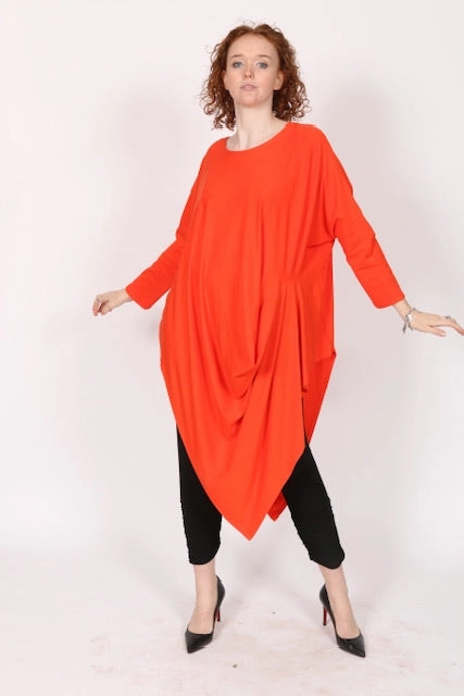 T1T108 Top Anti Slip Shoulder Padding Curved Hemline