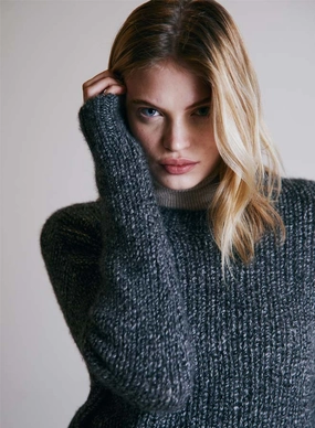 Autumn Cashmere Open Gauge Crew Sleek Stretch Autumn Cashmere Open Gauge Crew Cozy Warmth