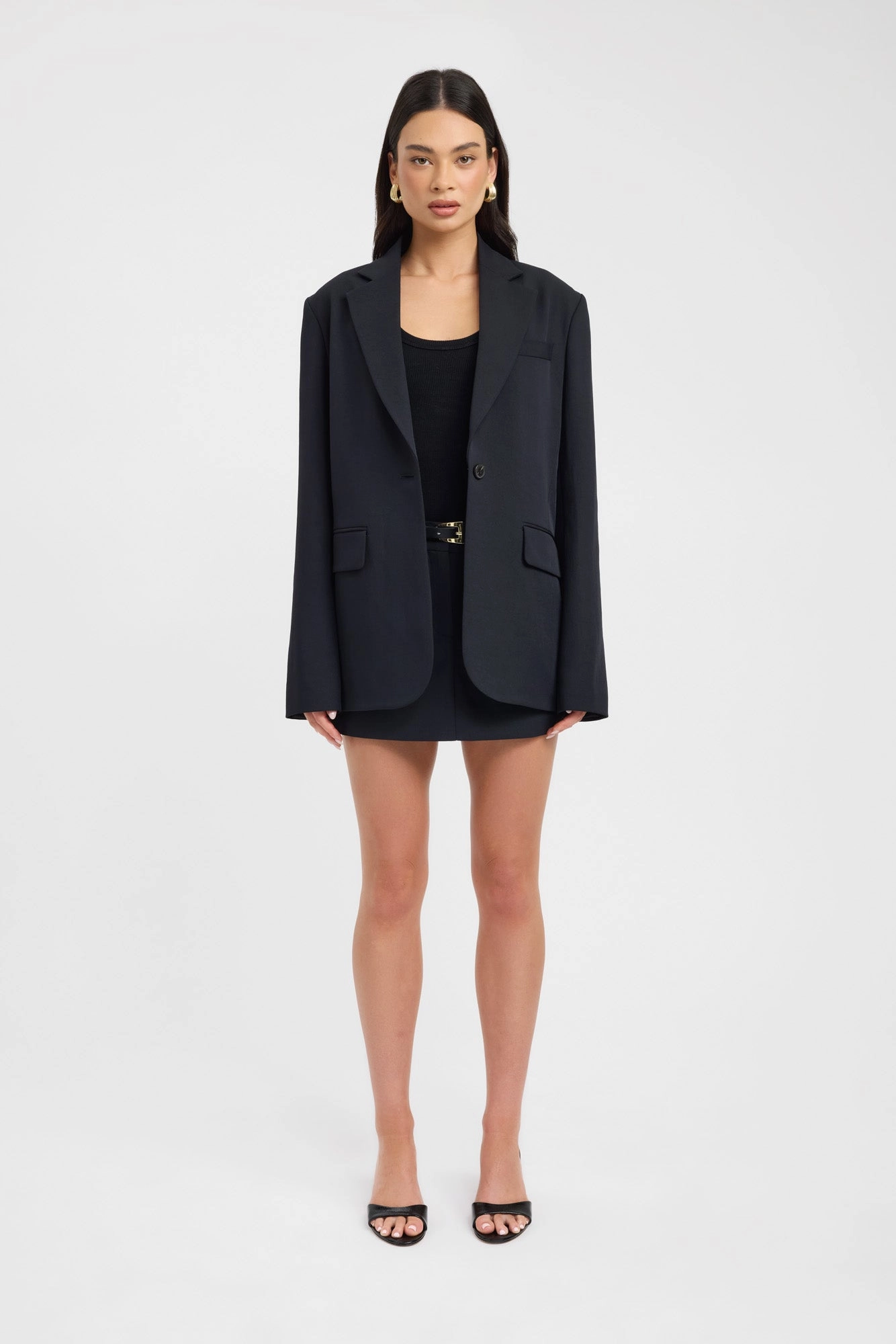 shearling Ariel Button Blazer