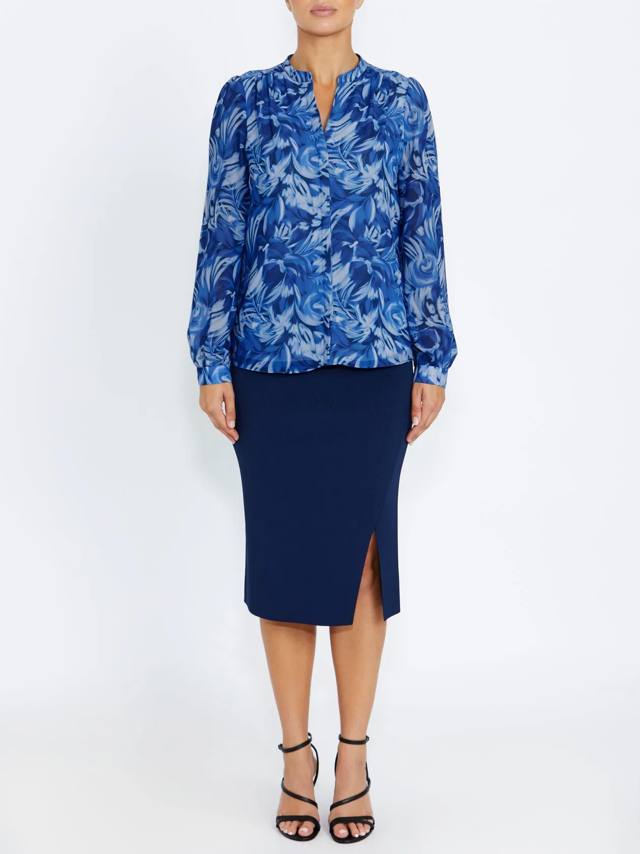 Collector??s Item Light Fabric Ava Navy Knit Skirt