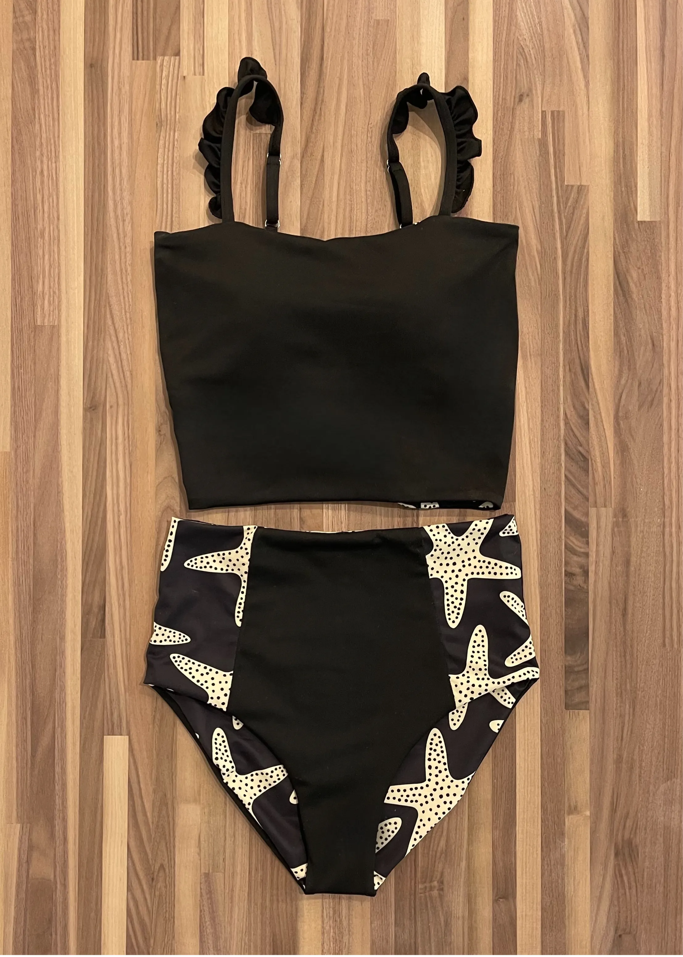 Ava - Starfish Reversible Tankini - $86