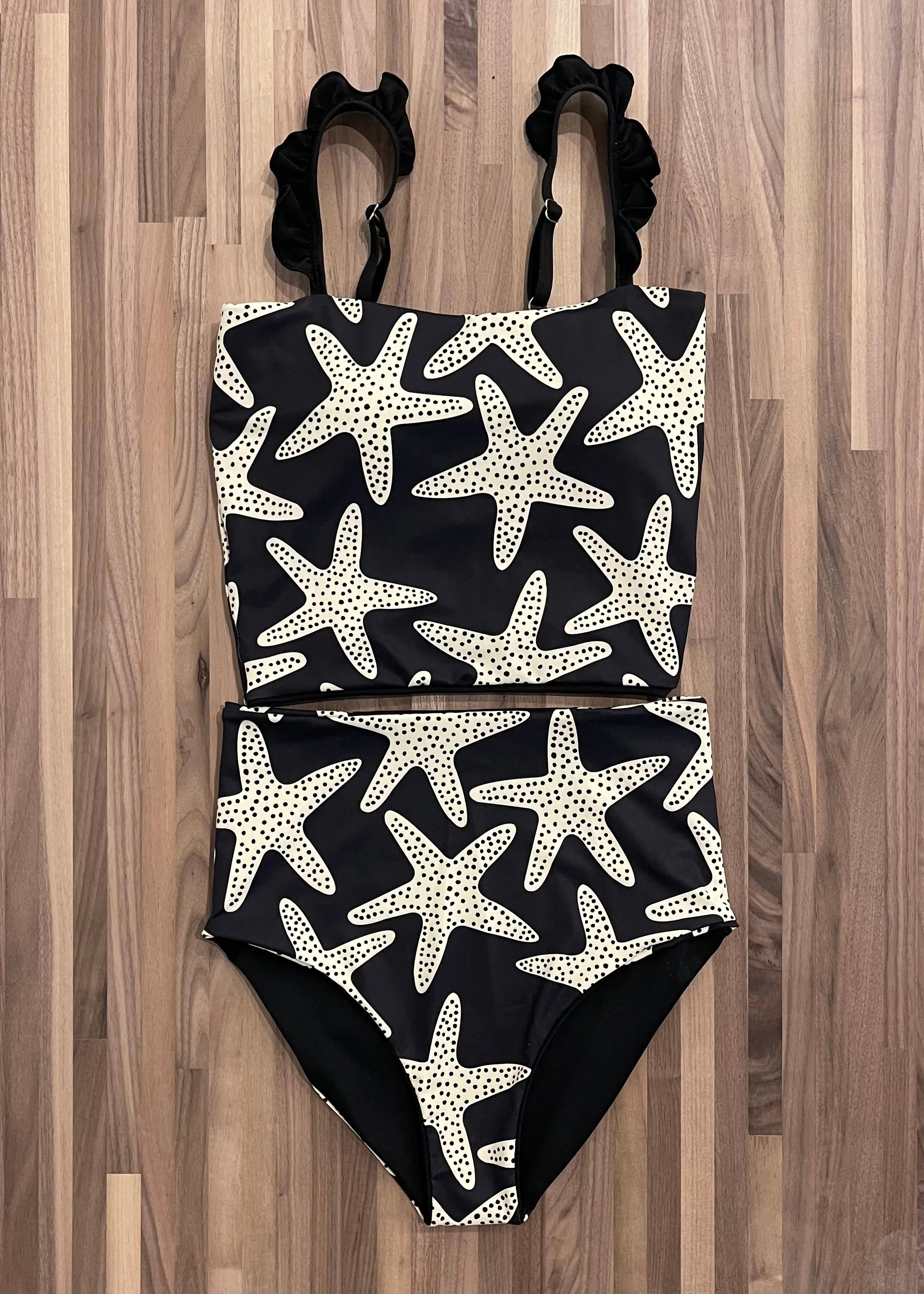 Ava - Starfish Reversible Tankini - $86