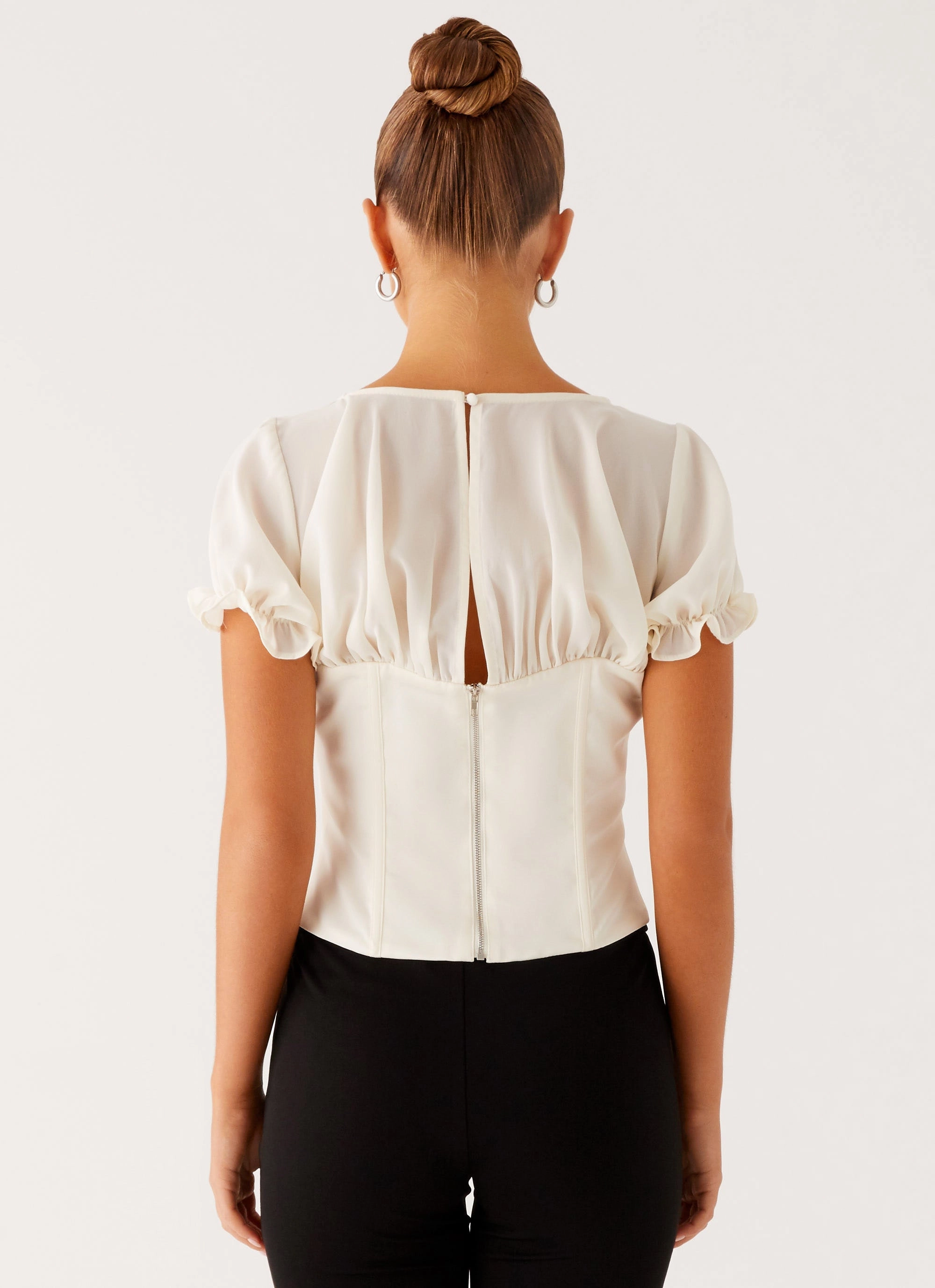 Avalee Top - Ivory Flexible Material