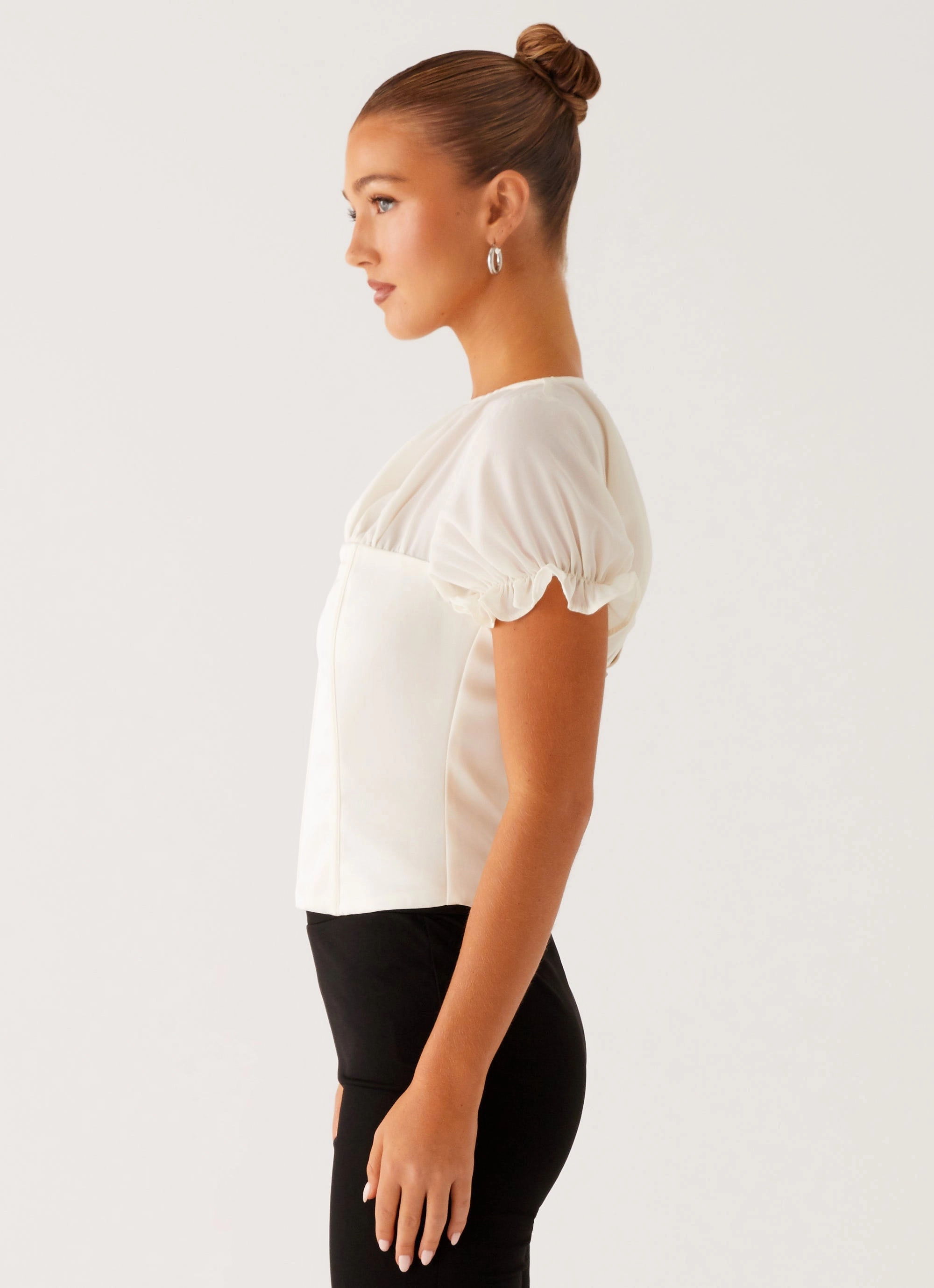 VentedBack BreathableBack Avalee Top - Ivory