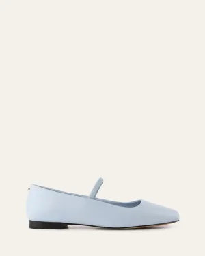 AVERY CASUAL FLATS MIST BLUE LEATHER