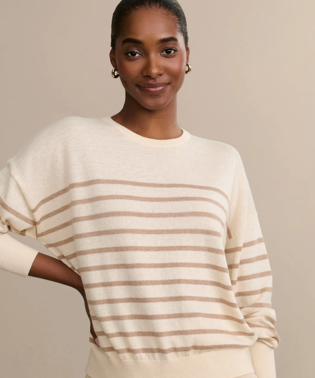 Hidden Zipper Pocket Avery Crewneck