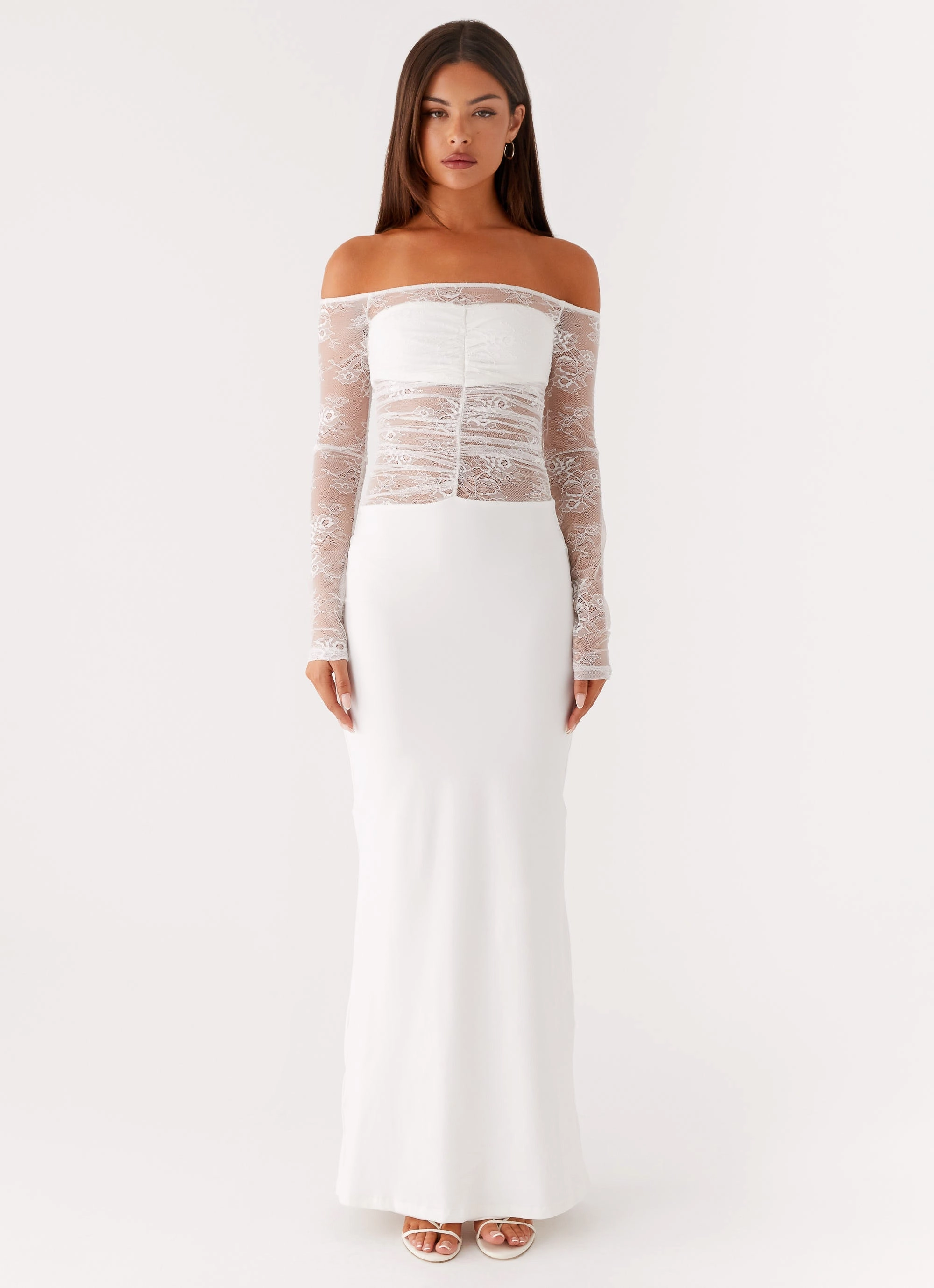 Avi Maxi Dress - White EasyCareMaterial