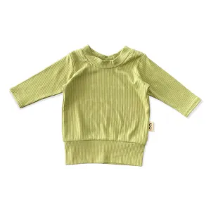Avocado Ribbed Lounge Top