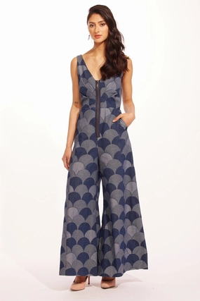 Axella Jumpsuit - Atomic Denim MoistureWicking Texture Axella Jumpsuit - Atomic Denim Non Irritating Seams Basic Tee