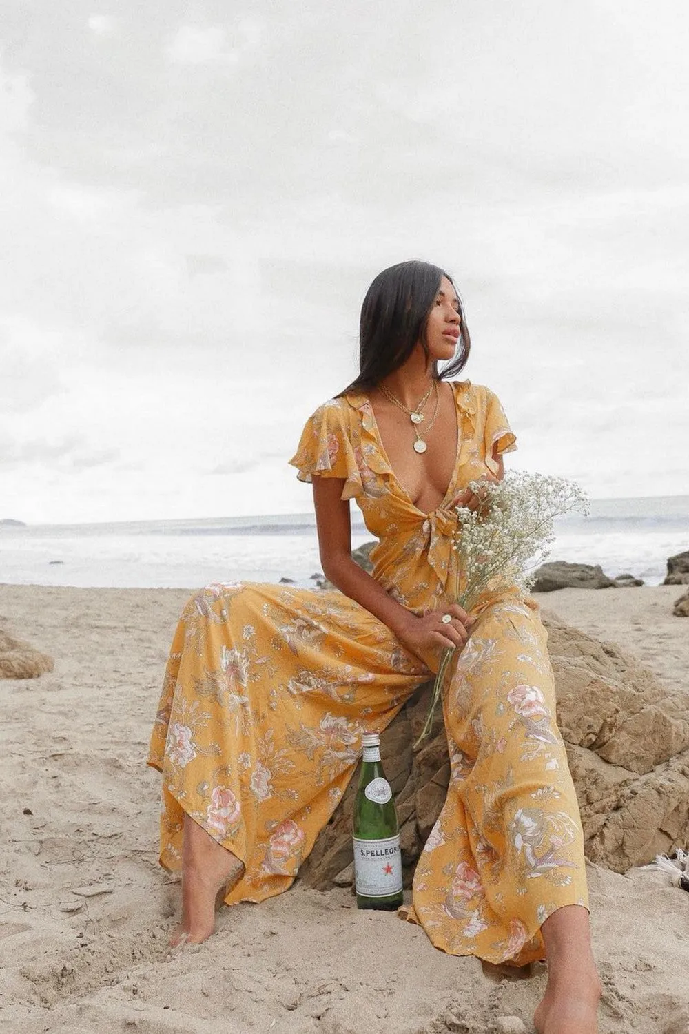 Aztec Jumpsuit Mustard