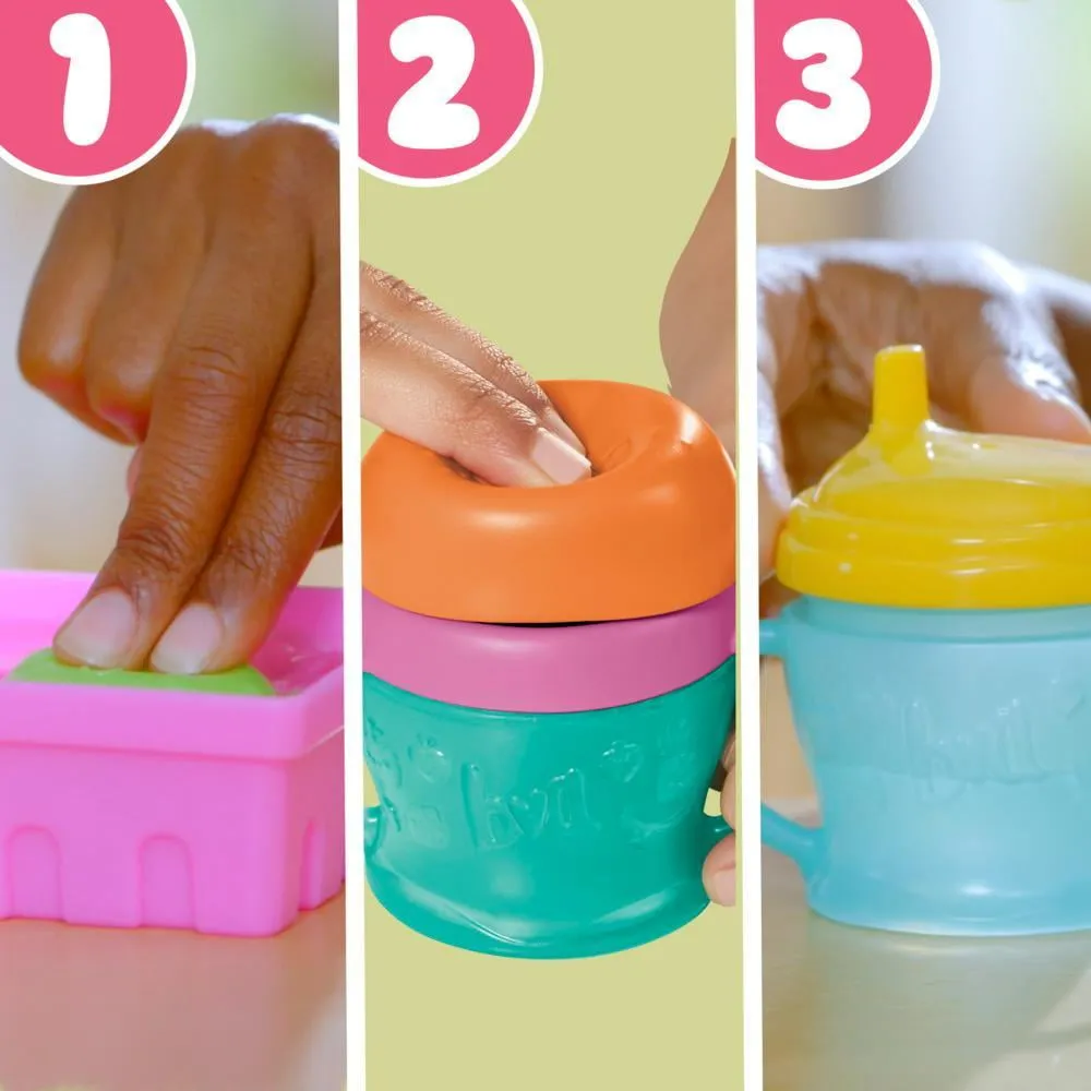 Baby Alive Fruity Sips Doll, Lime, Pretend Juicer Baby Doll Set, Kids 3 and Up, Brown Hair