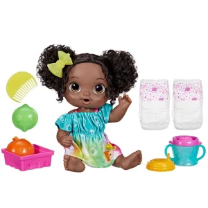 Baby Alive Fruity Sips Doll, Lime, Pretend Juicer Baby Doll Set, Kids 3 and Up, Brown Hair
