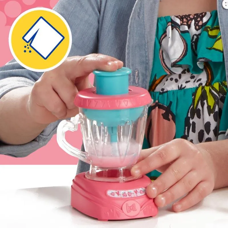 Baby Alive Magical Mixer Baby Doll Strawberry Shake with Blender Accessories, Drinks, Wets, Eats, Blonde Hair Toy for Kids Ages 3 and Up