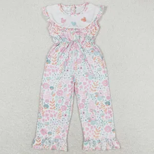 Baby Girls Jumpsuits Colorful Floral Ruffle Pants Jumpsuits SR1139